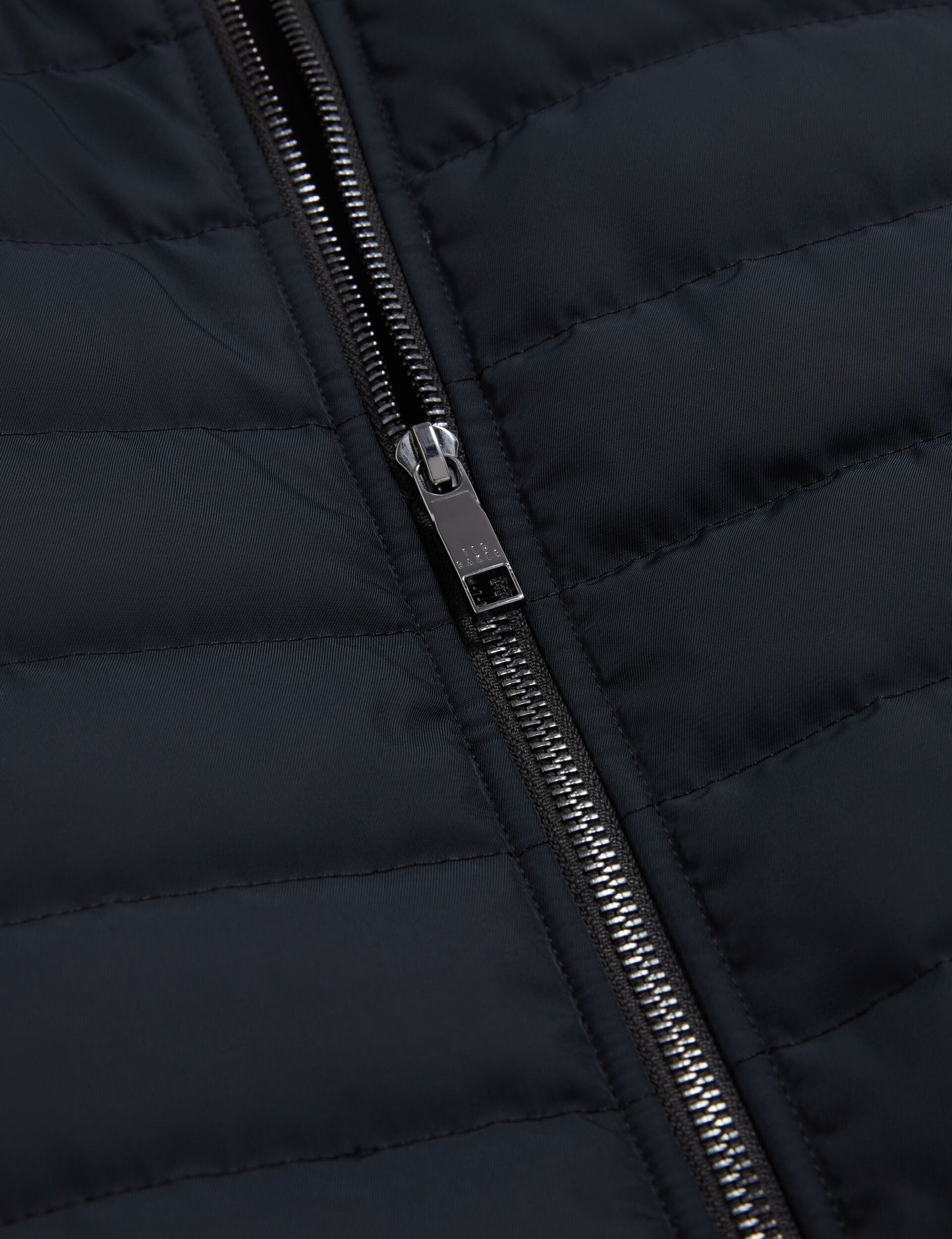 Ted Baker PAFAVOR Quilted Front Funnel Neck Zip-Up Gilet NAVY