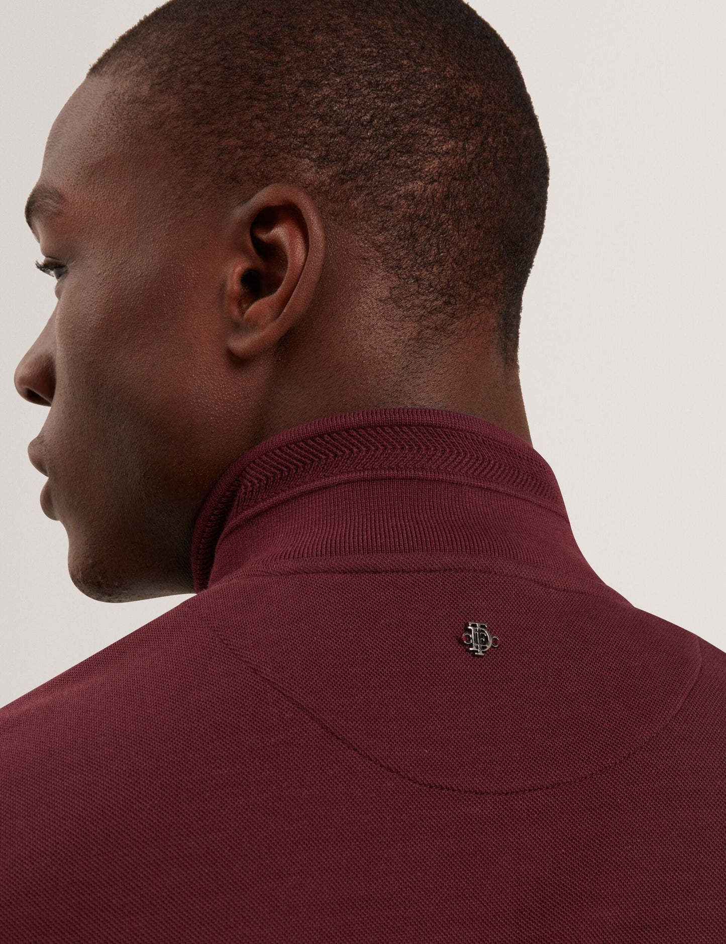 Ted Baker PAFAVOR Quilted Front Funnel Neck Zip-Up Gilet MAROON