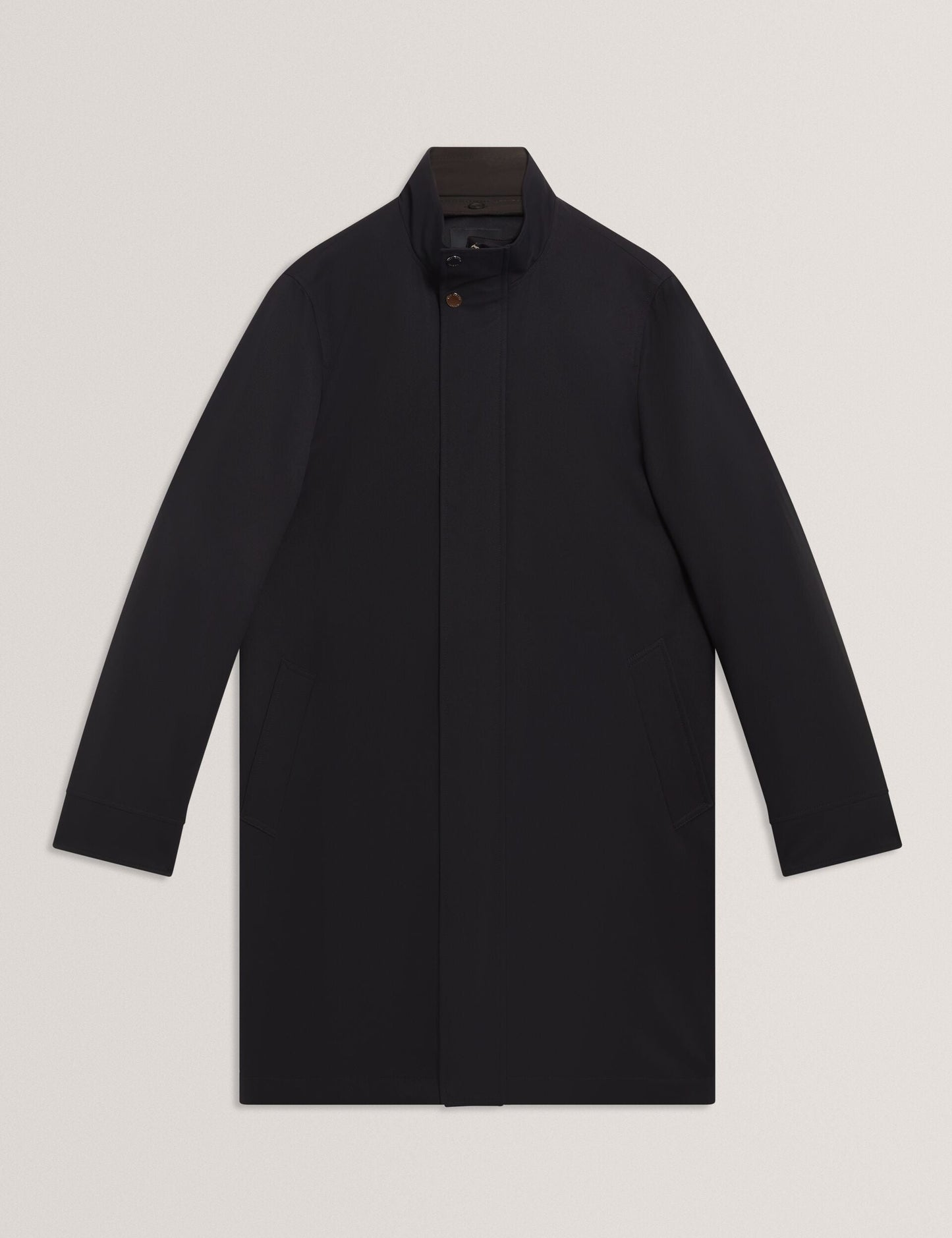 Ted Baker RUABON Funnel Neck Longline Jacket With Liner NAVY