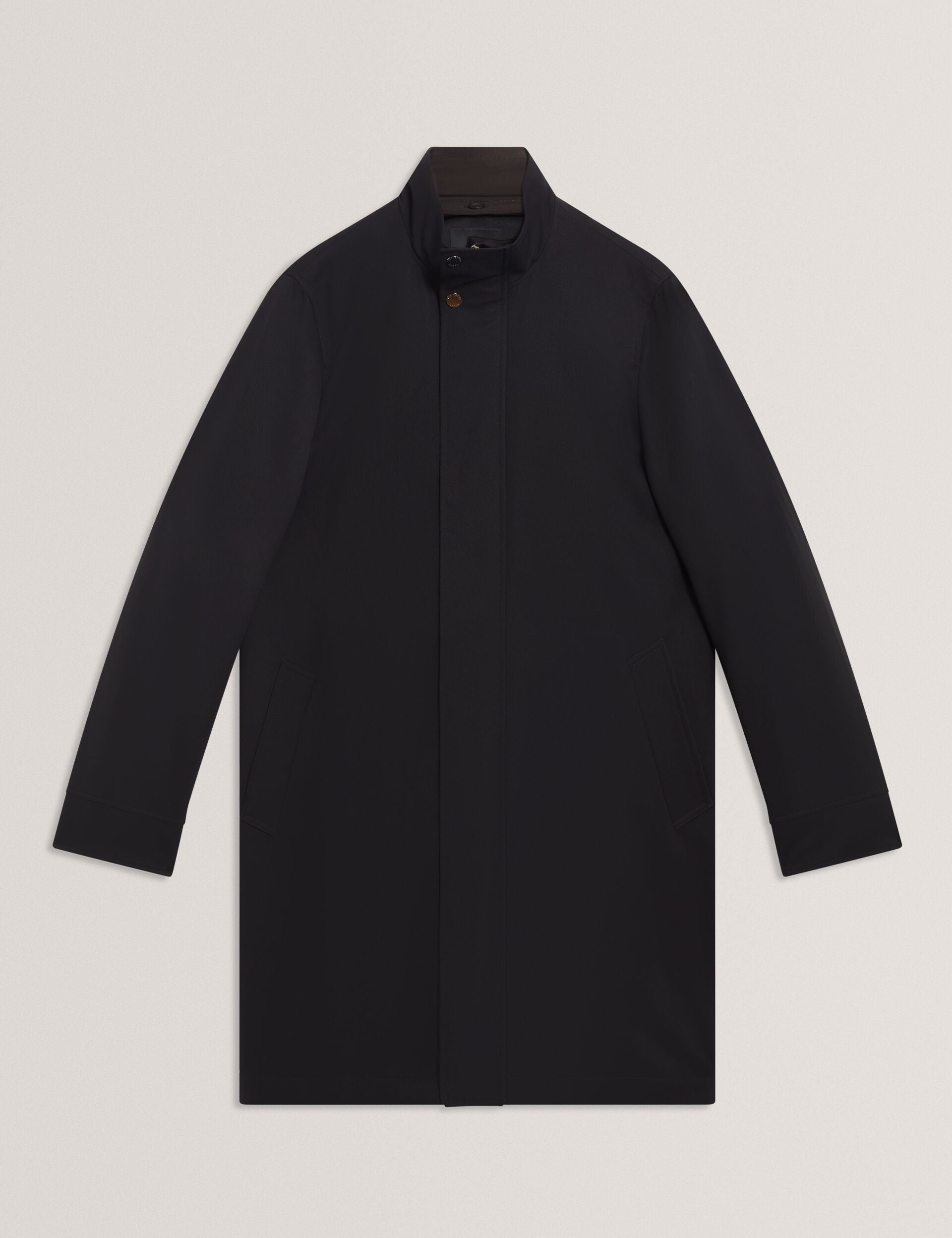 Ted Baker RUABON Funnel Neck Longline Jacket With Liner NAVY