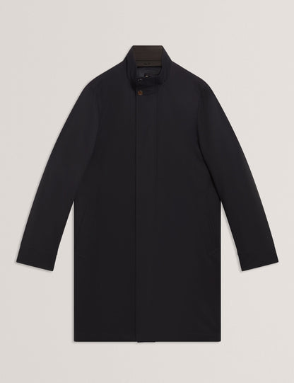 Ted Baker RUABON Funnel Neck Longline Jacket With Liner NAVY