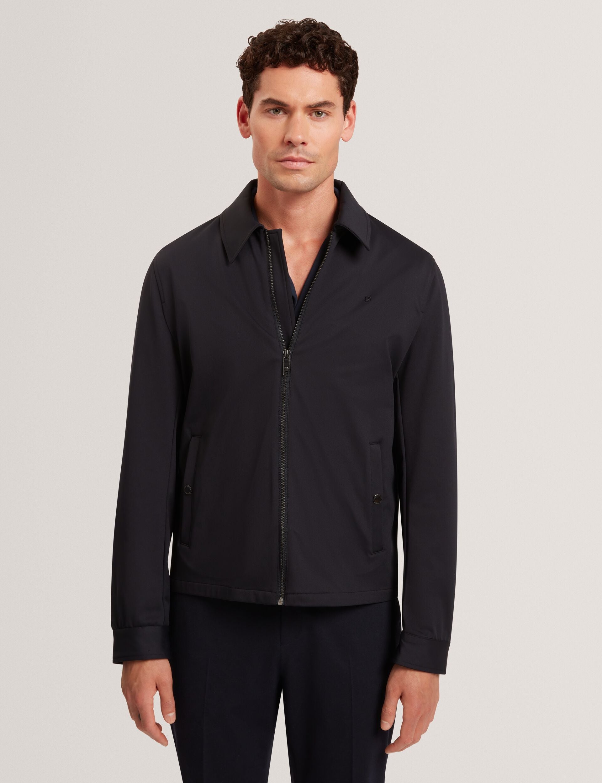 Ted Baker WESTTIN Harrington Softshell Fleece Jacket NAVY