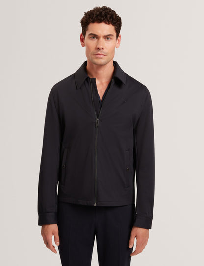 Ted Baker WESTTIN Harrington Softshell Fleece Jacket NAVY