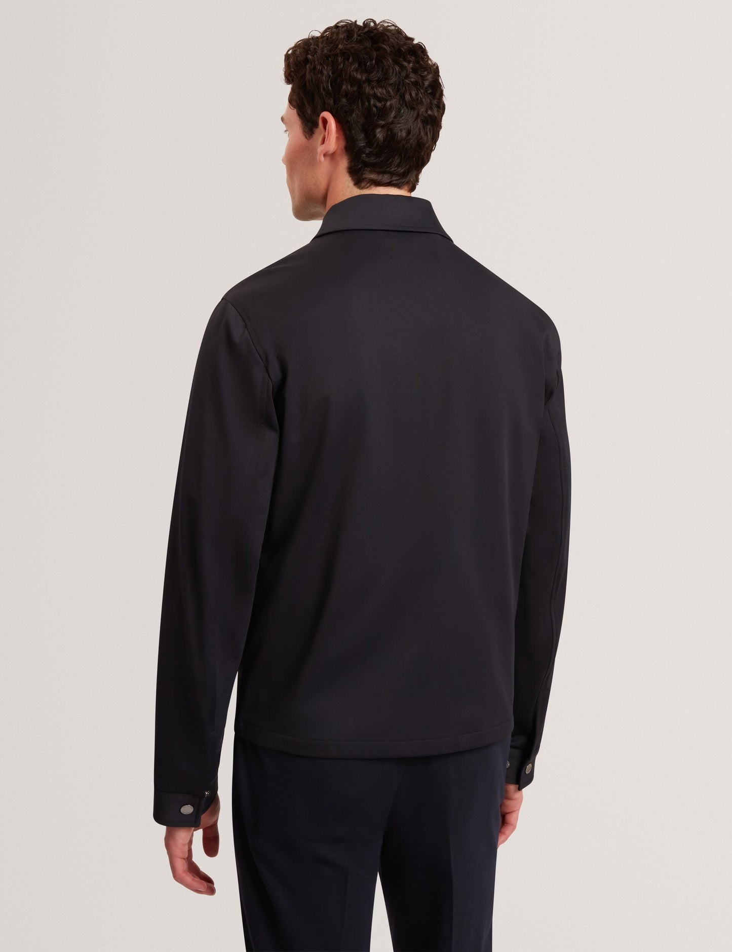Ted Baker WESTTIN Harrington Softshell Fleece Jacket NAVY