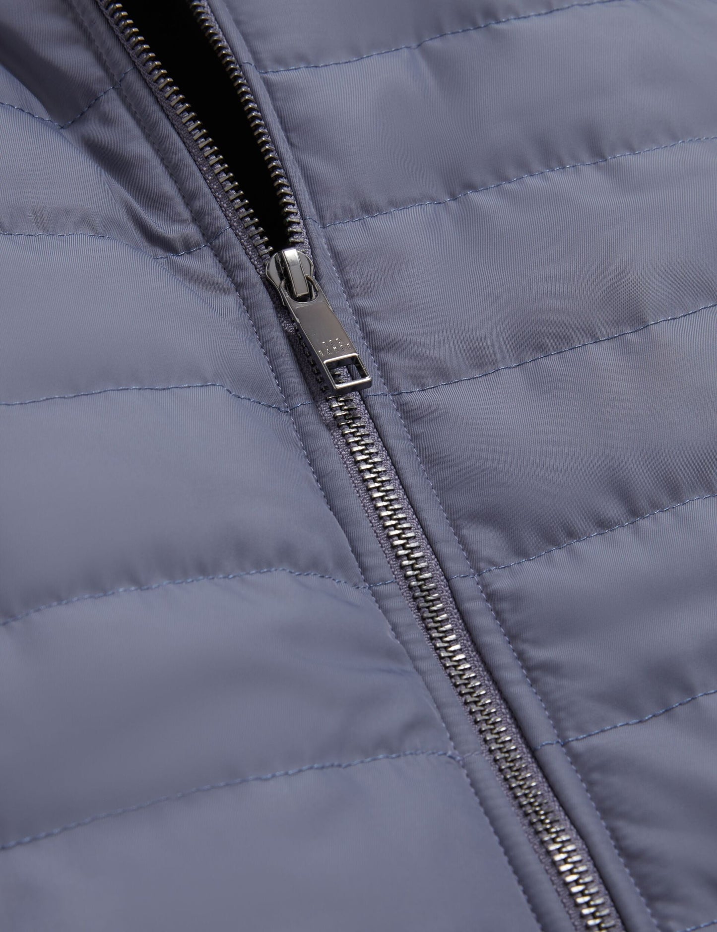 Ted Baker PAFAVOR Quilted Front Funnel Neck Zip-Up Gilet MID BLUE