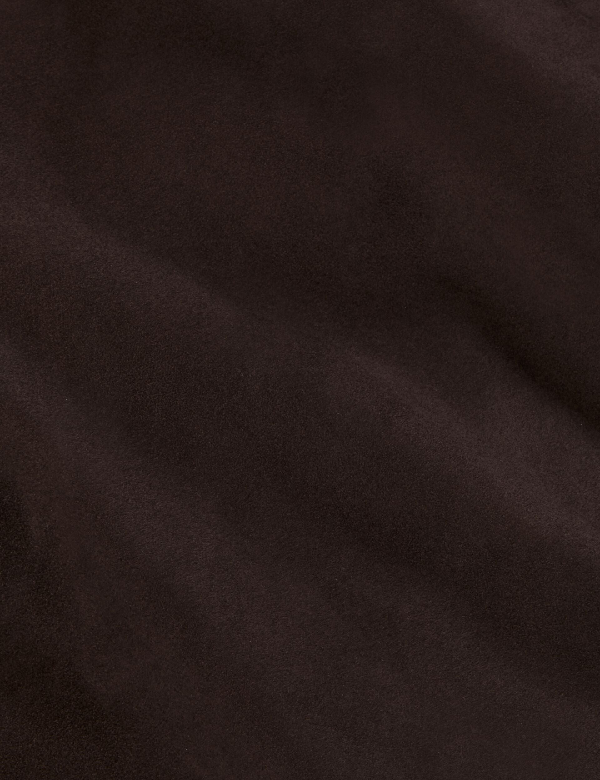 Ted Baker WEIR - Suede Button Front Jacket CHOCOLATE