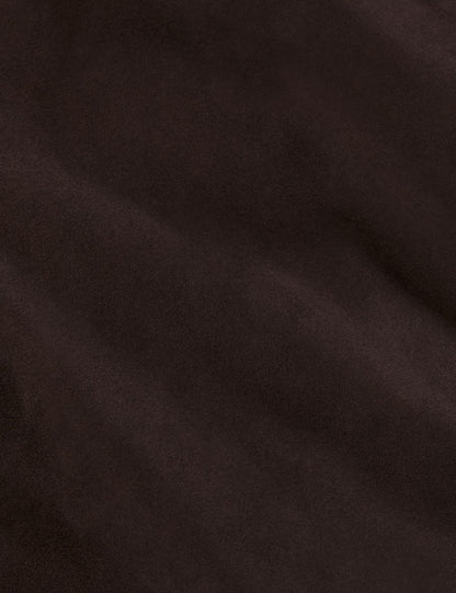 Ted Baker WEIR - Suede Button Front Jacket CHOCOLATE