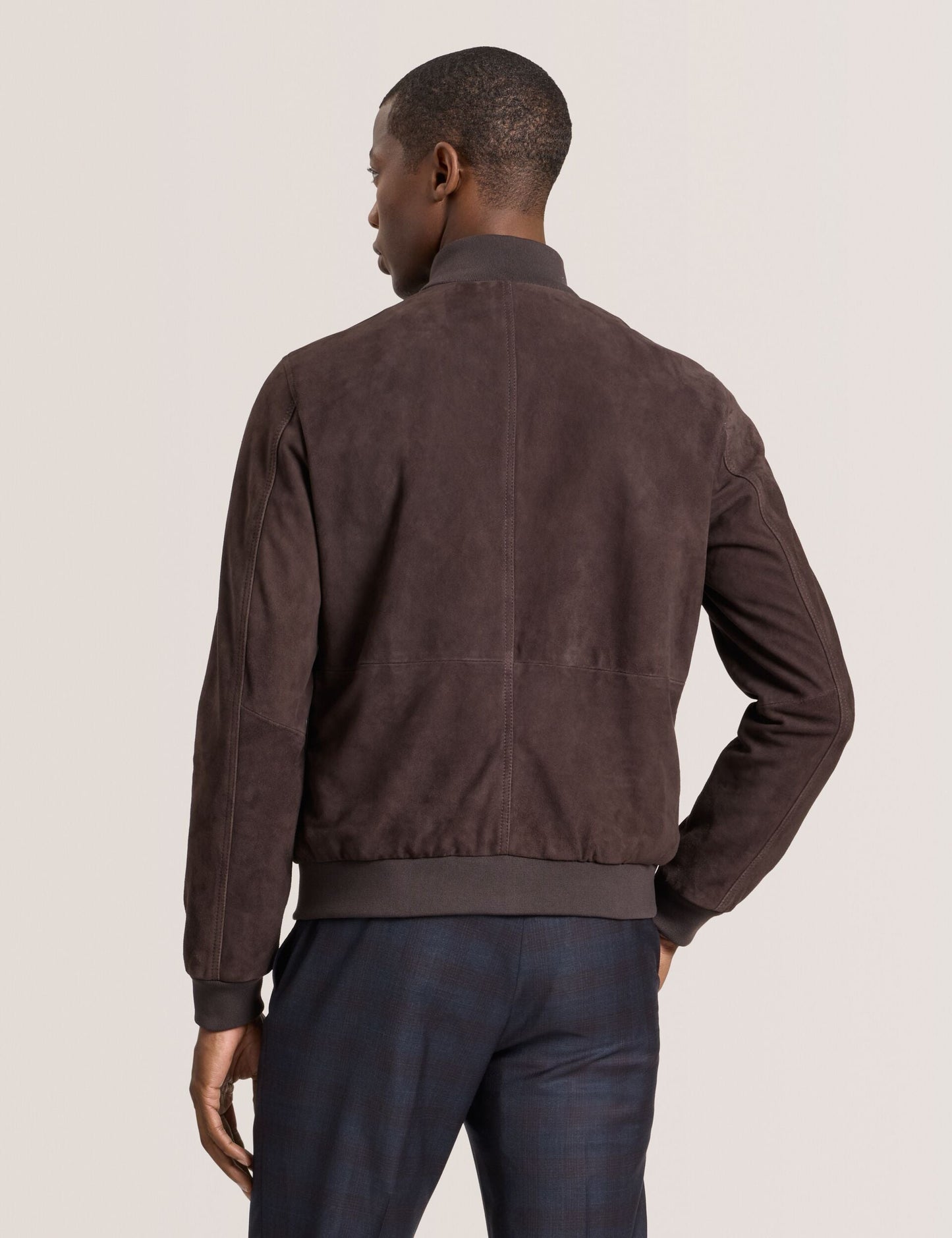 Ted Baker WEIR - Suede Button Front Jacket CHOCOLATE