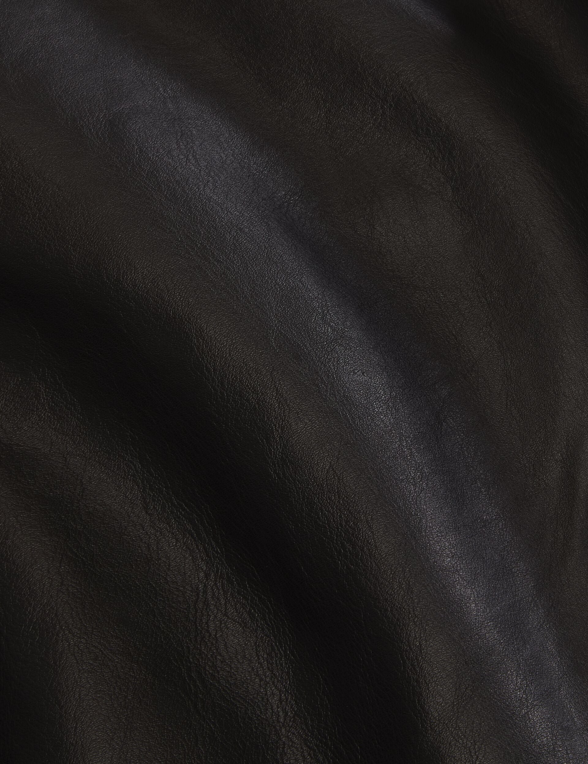 Ted Baker WHISTLER - Leather Bomber Jacket BLACK