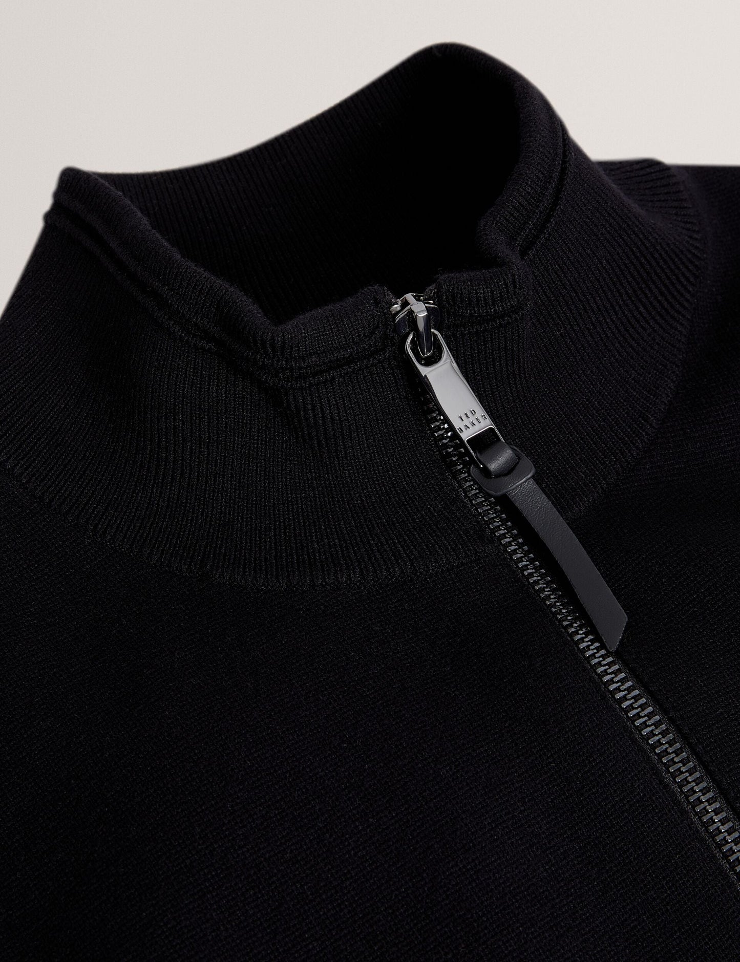 Ted Baker TERINCE - Zip-Through Funnel Neck Gillet BLACK