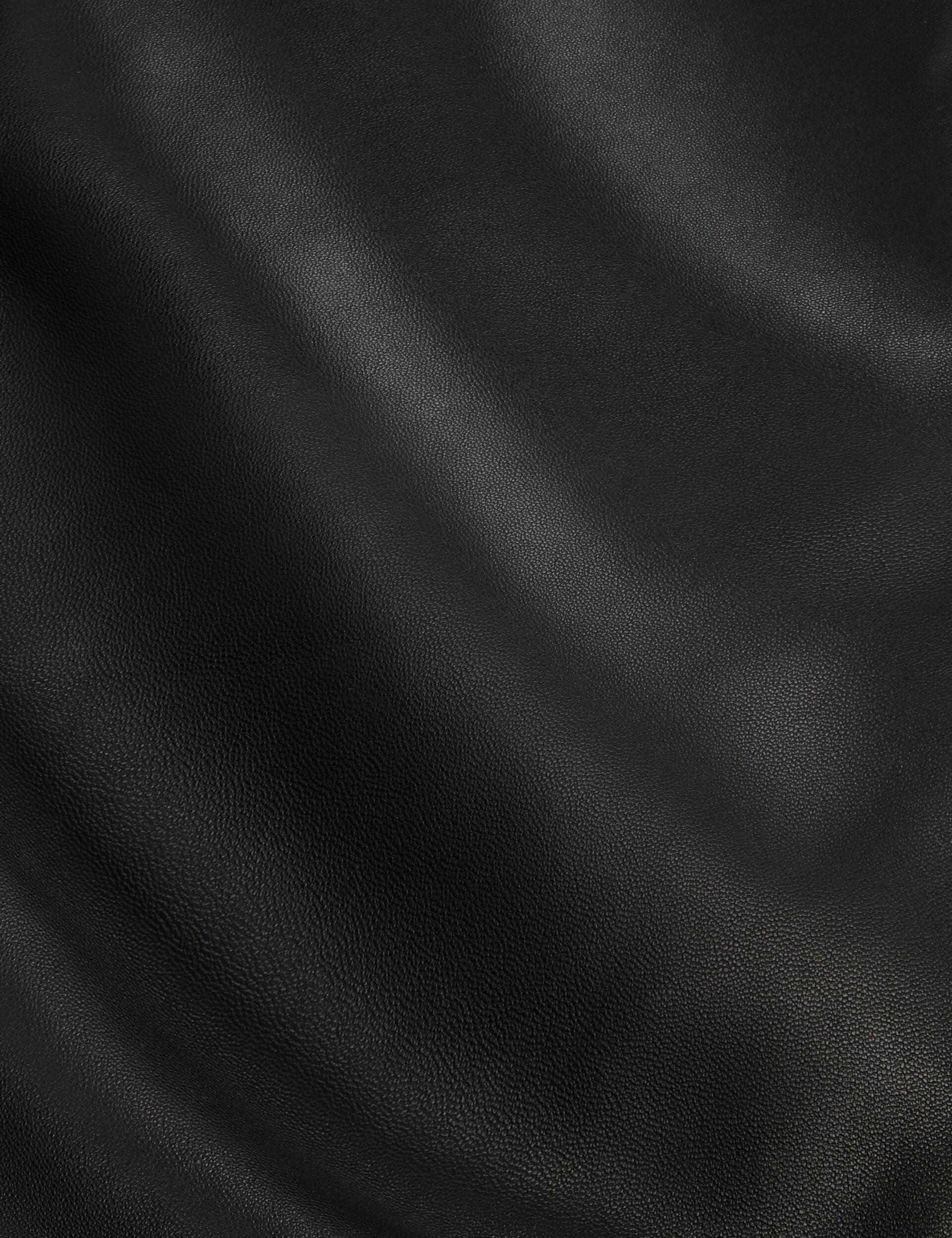 Ted Baker WAGGONER - Leather Bomber Jacket BLACK