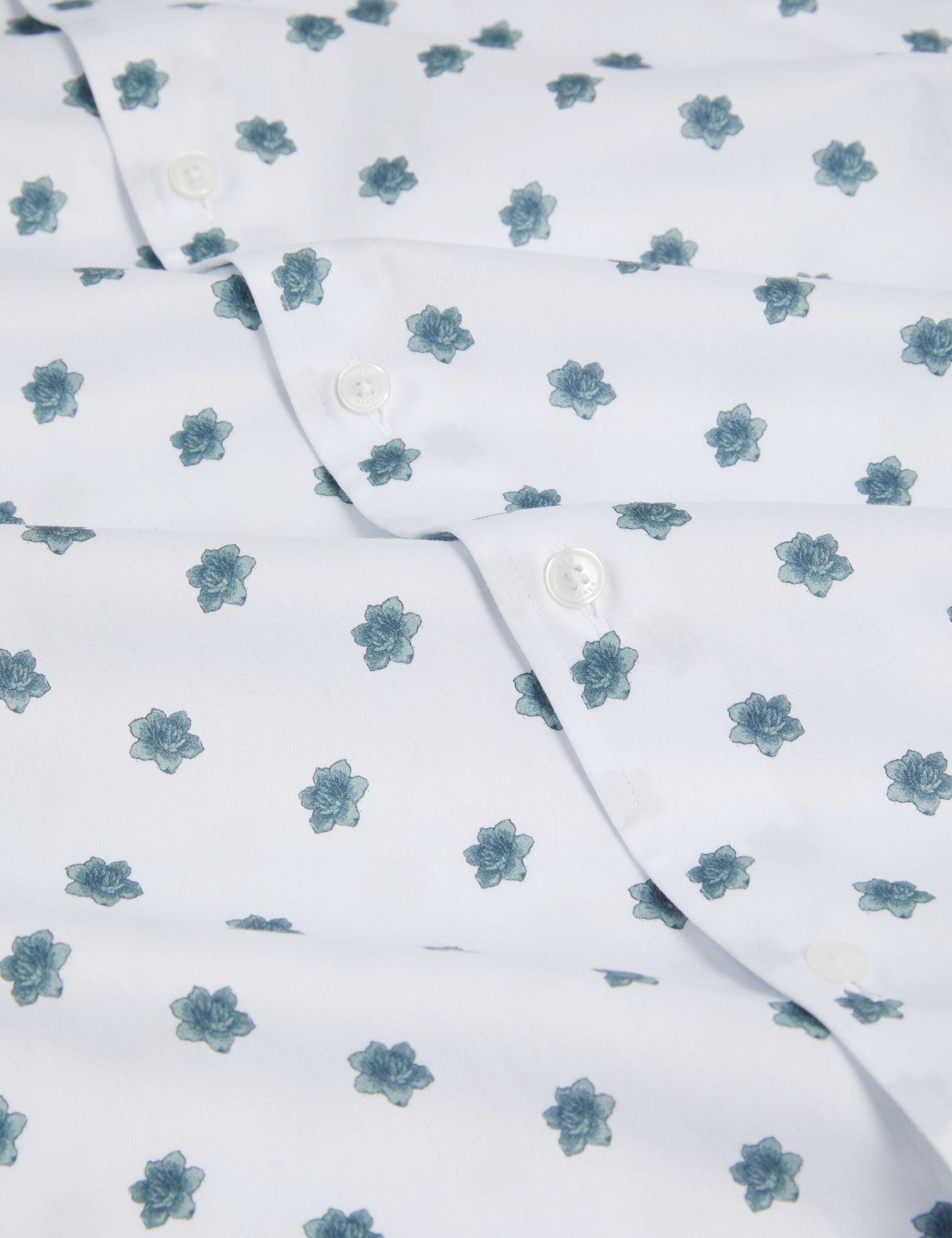 Ted Baker CHASKA Mini Floral Print Short Sleeve Shirt WHITE