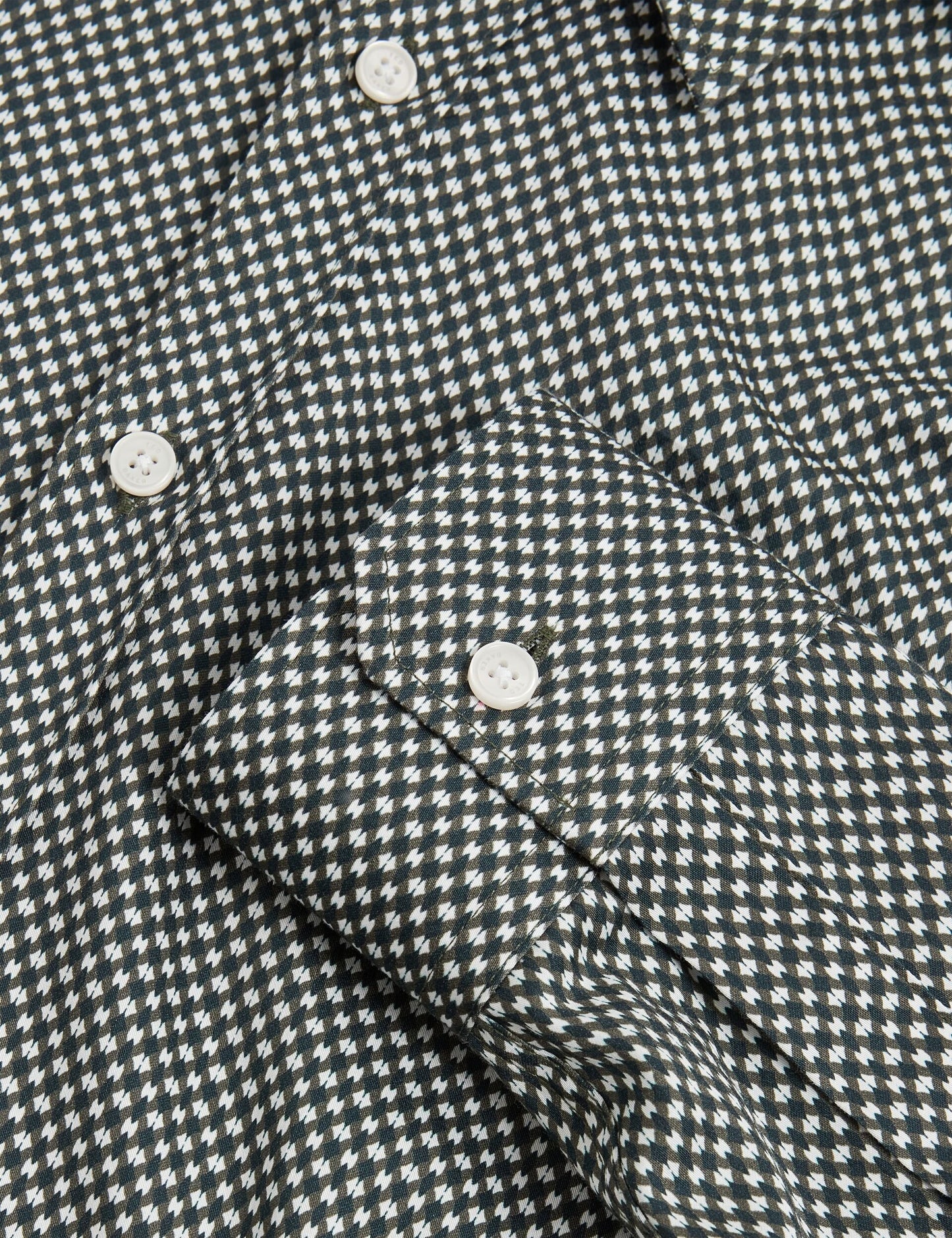 Ted Baker JOZEF Slim Fit Micro Geometric Print Shirt KHAKI