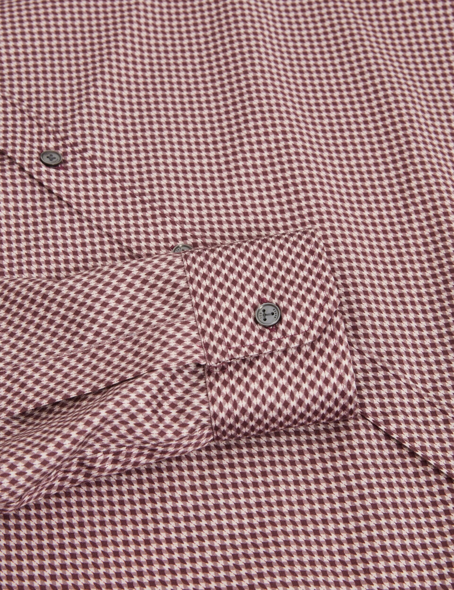 Ted Baker JOZEF Slim Fit Micro Geometric Print Shirt LIGHT PURPLE