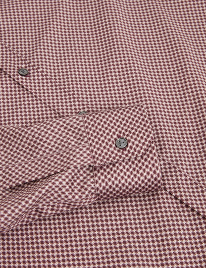 Ted Baker JOZEF Slim Fit Micro Geometric Print Shirt LIGHT PURPLE