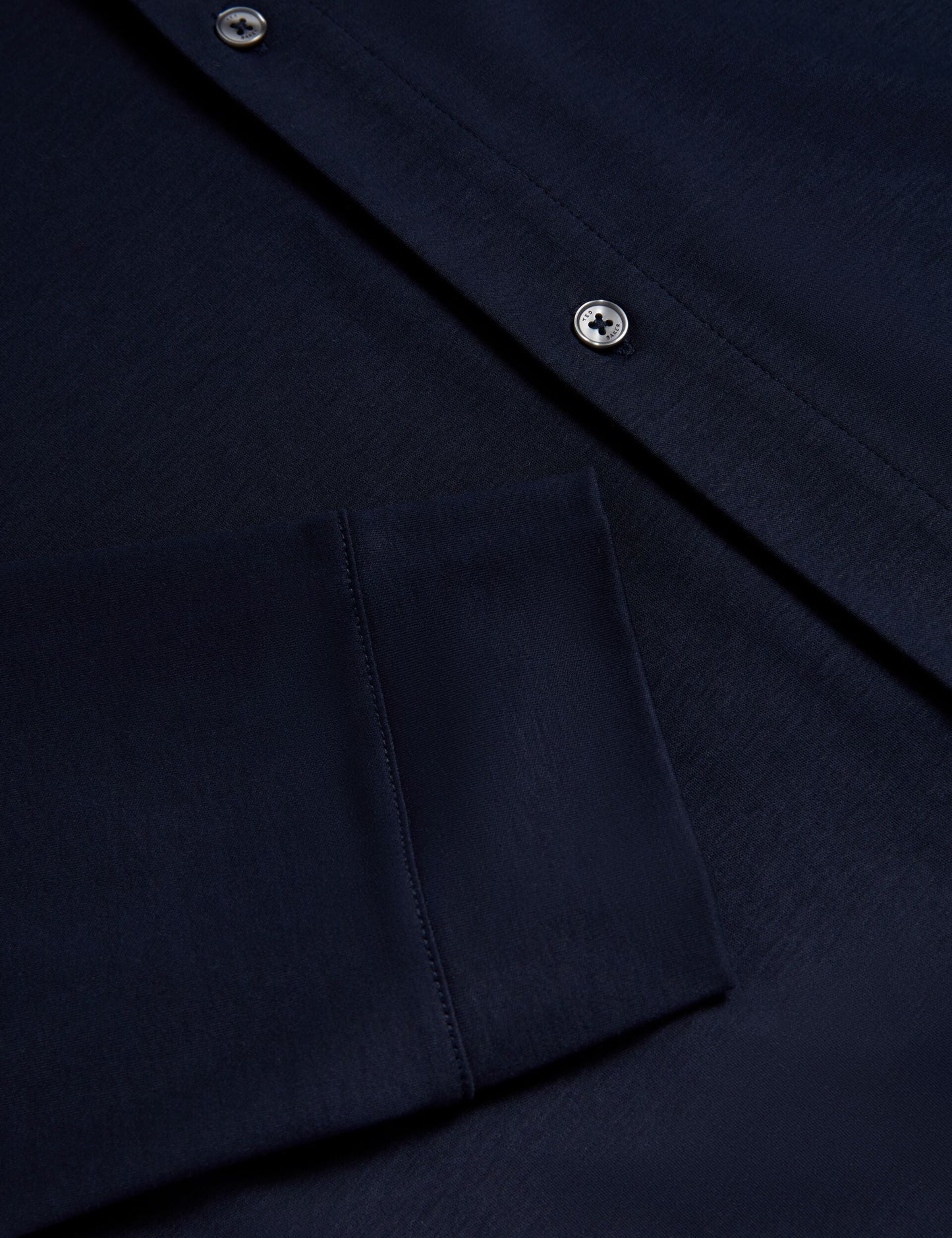 Ted Baker QUILLON Soft Touch Jersey Long Sleeve Shirt NAVY