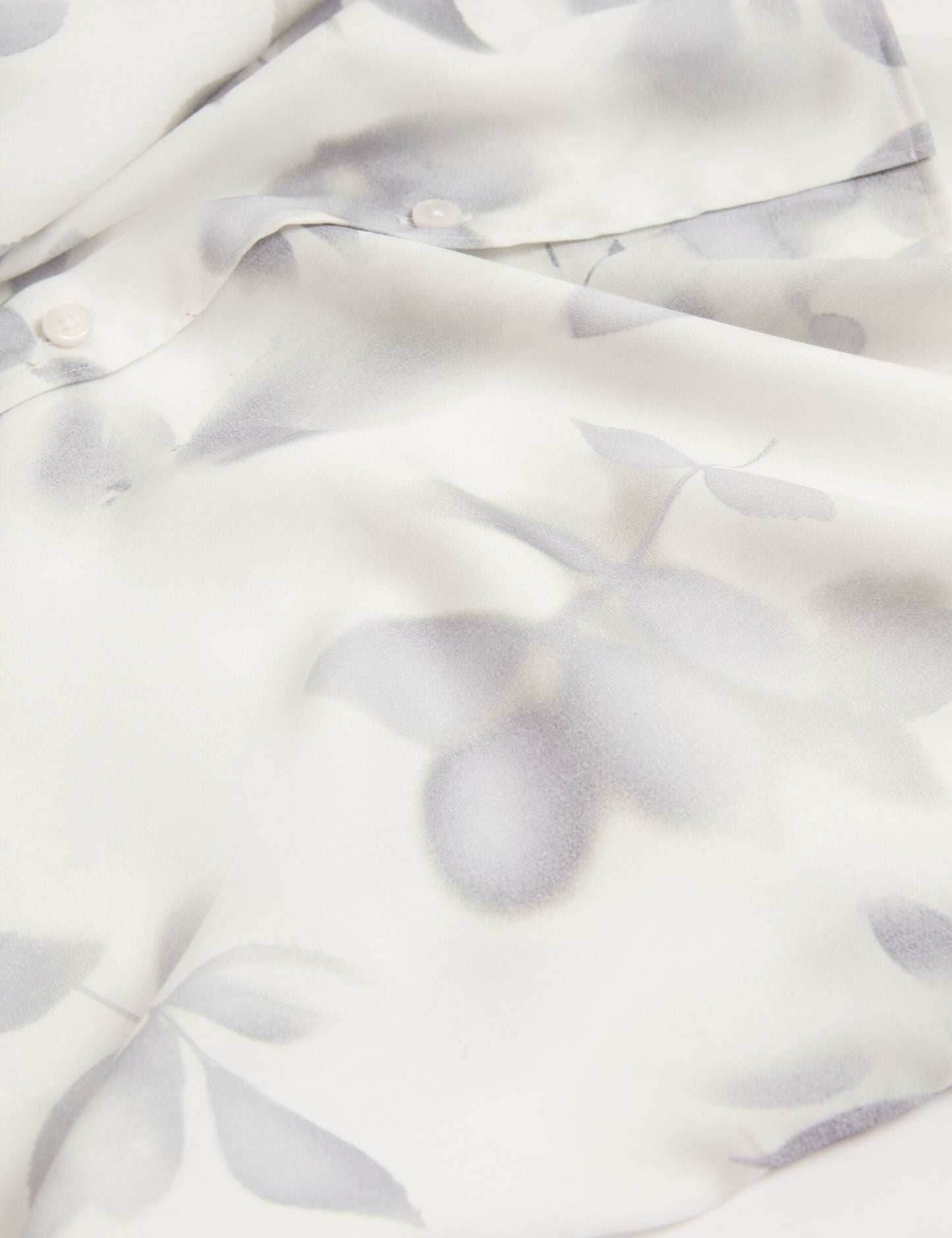 Ted Baker KALMILL Photograhic Leaf Print Regular Fit Shirt WHITE