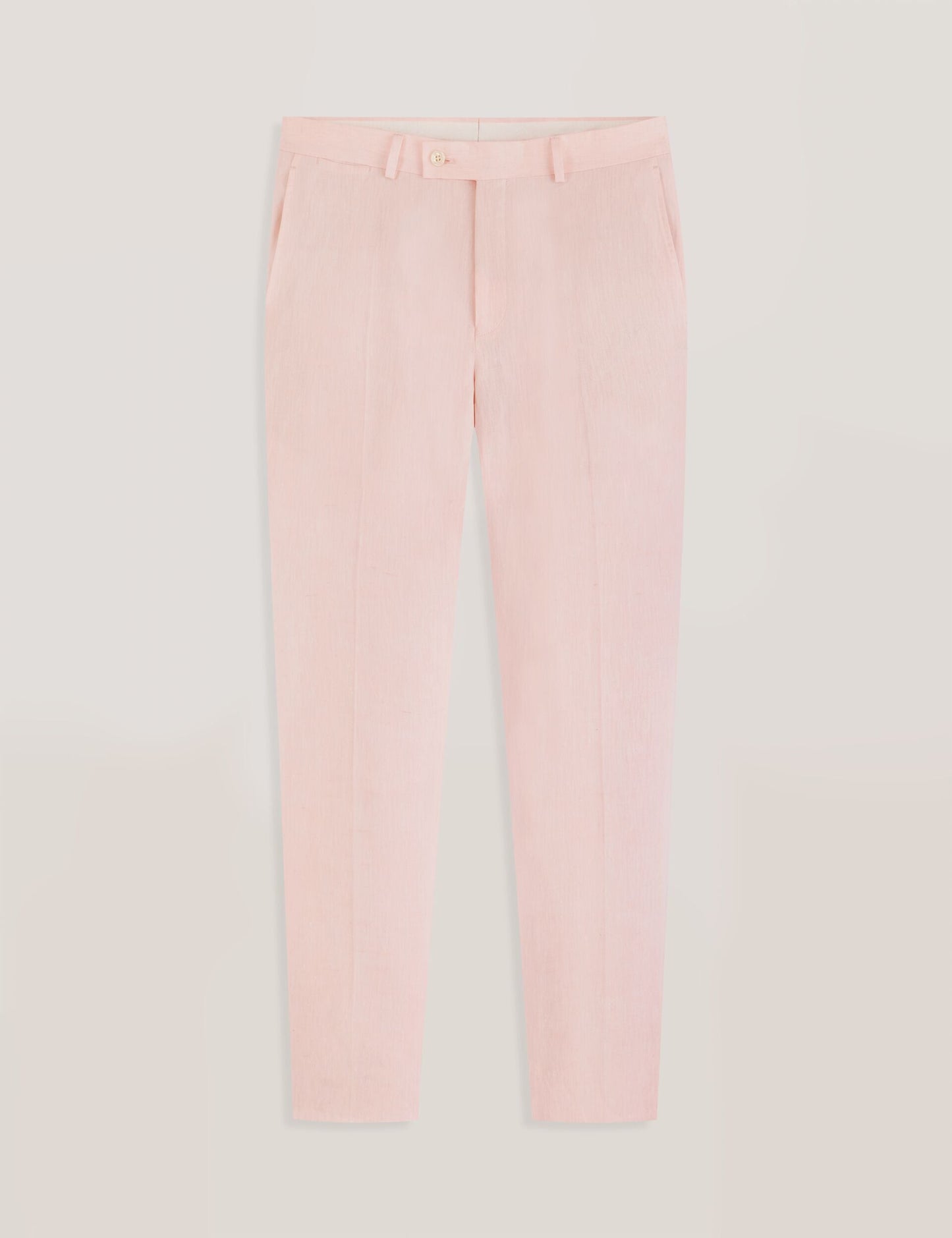 Ted Baker WINTER - Flat Front Linen Suit Pant LT-PINK