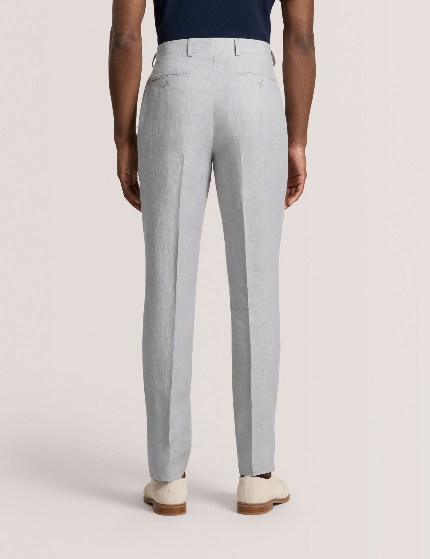 Ted Baker WINTER - Flat Front Linen Suit Pant LT-GREY