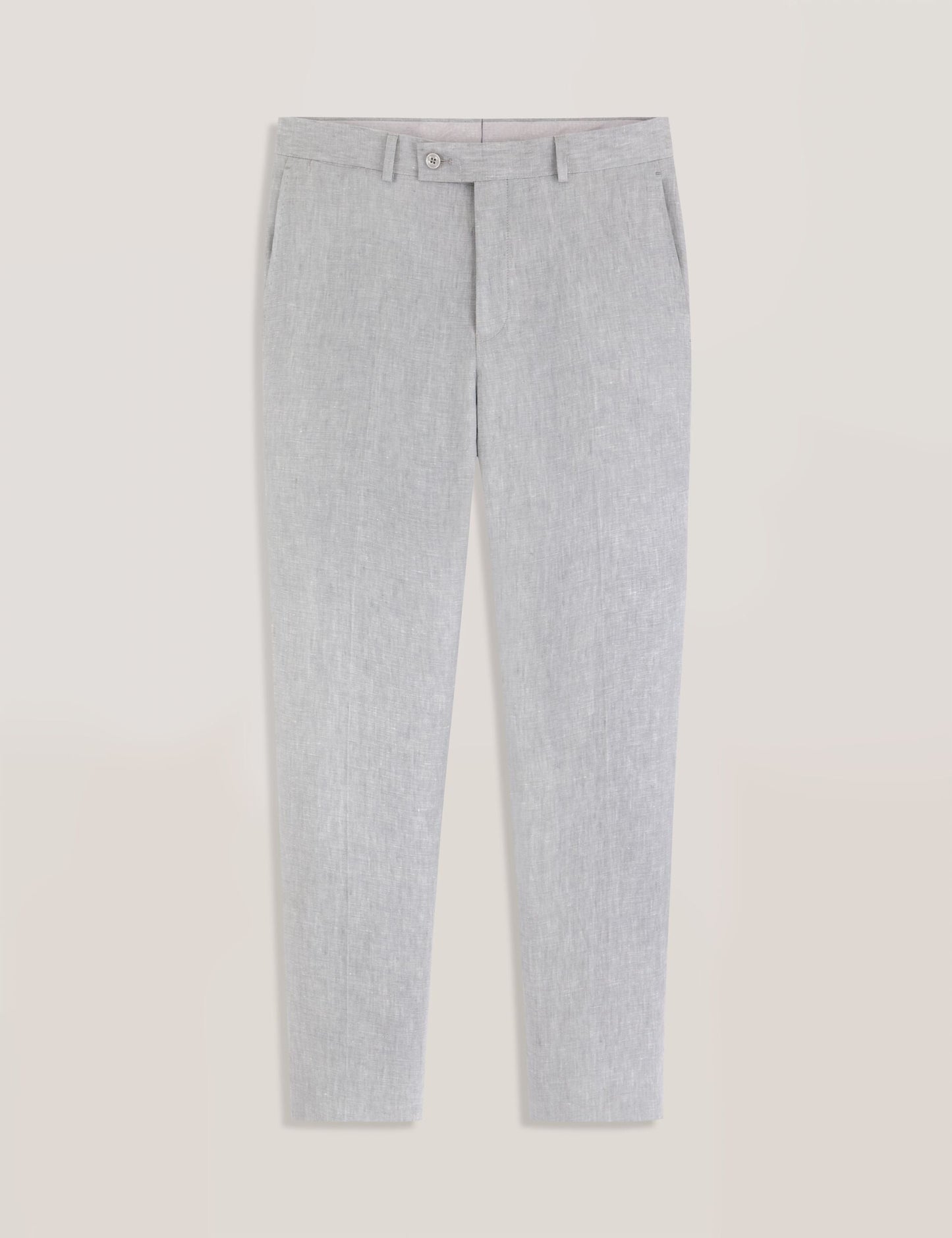 Ted Baker WINTER - Flat Front Linen Suit Pant LT-GREY