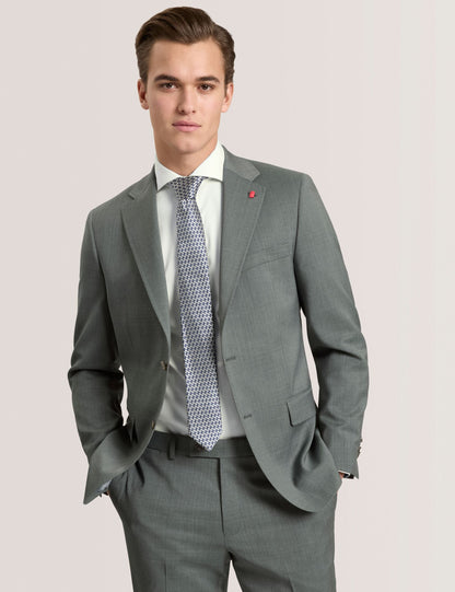 Ted Baker WRIGHT - Single Breasted Two Button Notch Flat Front Plaid Jacket GREEN