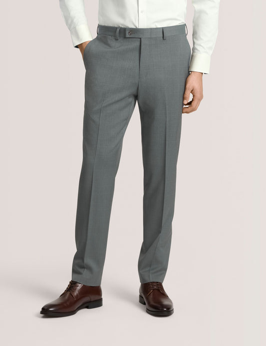 Ted Baker WINTER - Flat Front Plaid Suit Pant GREEN