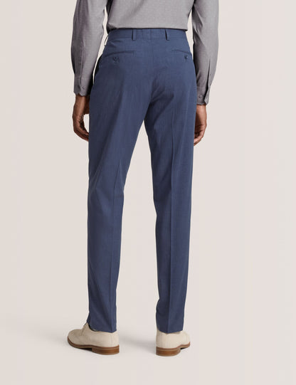 Ted Baker WINTER - Flat Front Seersucker Suit Pant BLUE