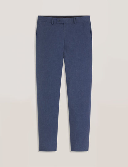 Ted Baker WINTER - Flat Front Seersucker Suit Pant BLUE