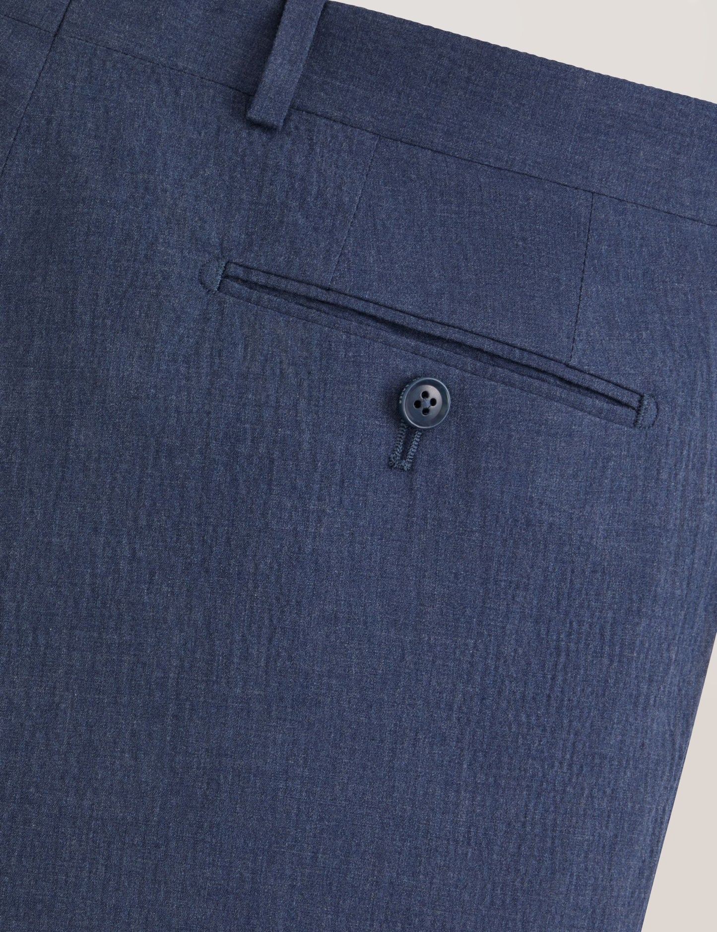 Ted Baker WINTER - Flat Front Seersucker Suit Pant BLUE