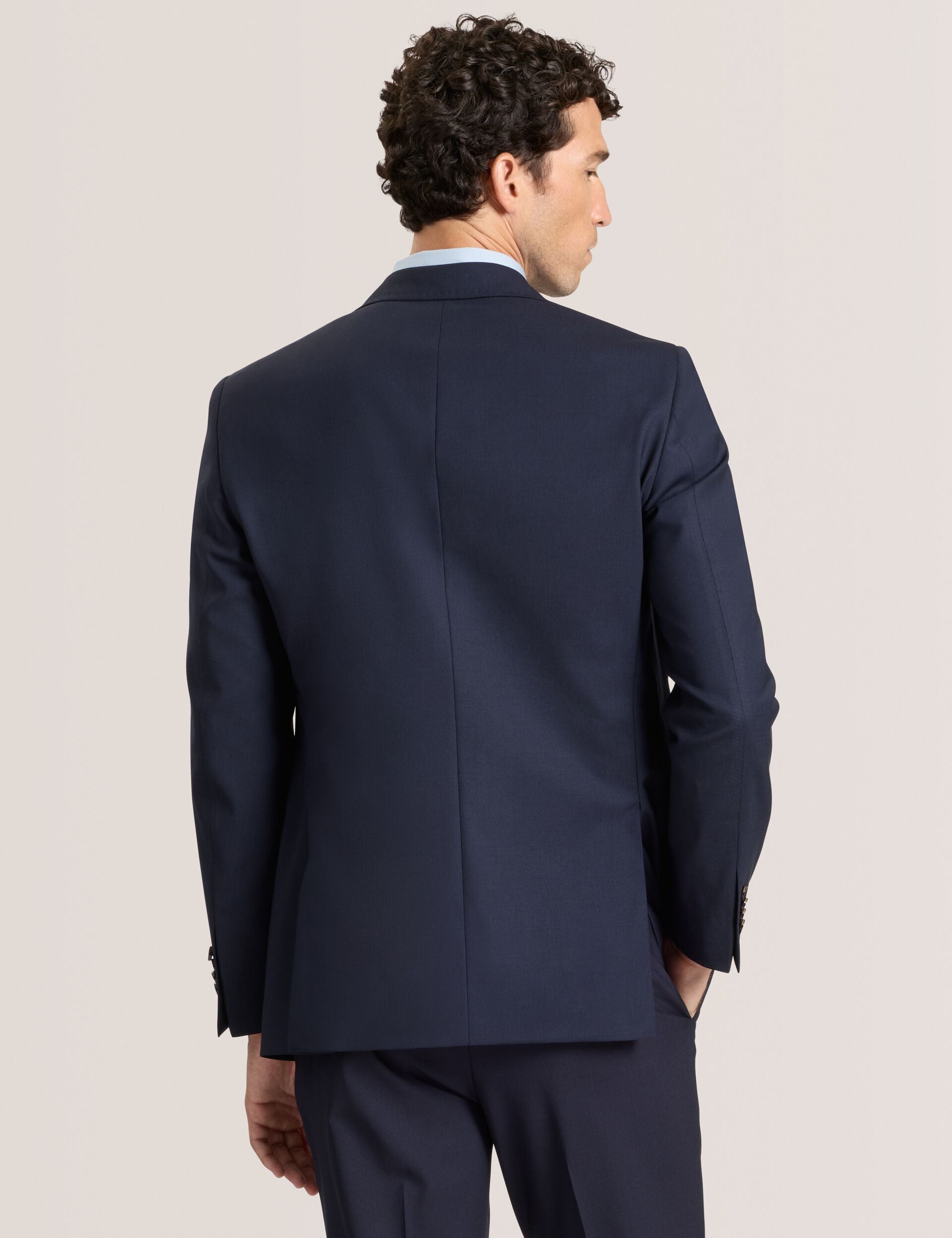 Ted Baker WRIGHT-BENGALINE - Bengaline Suit Jacket NAVY