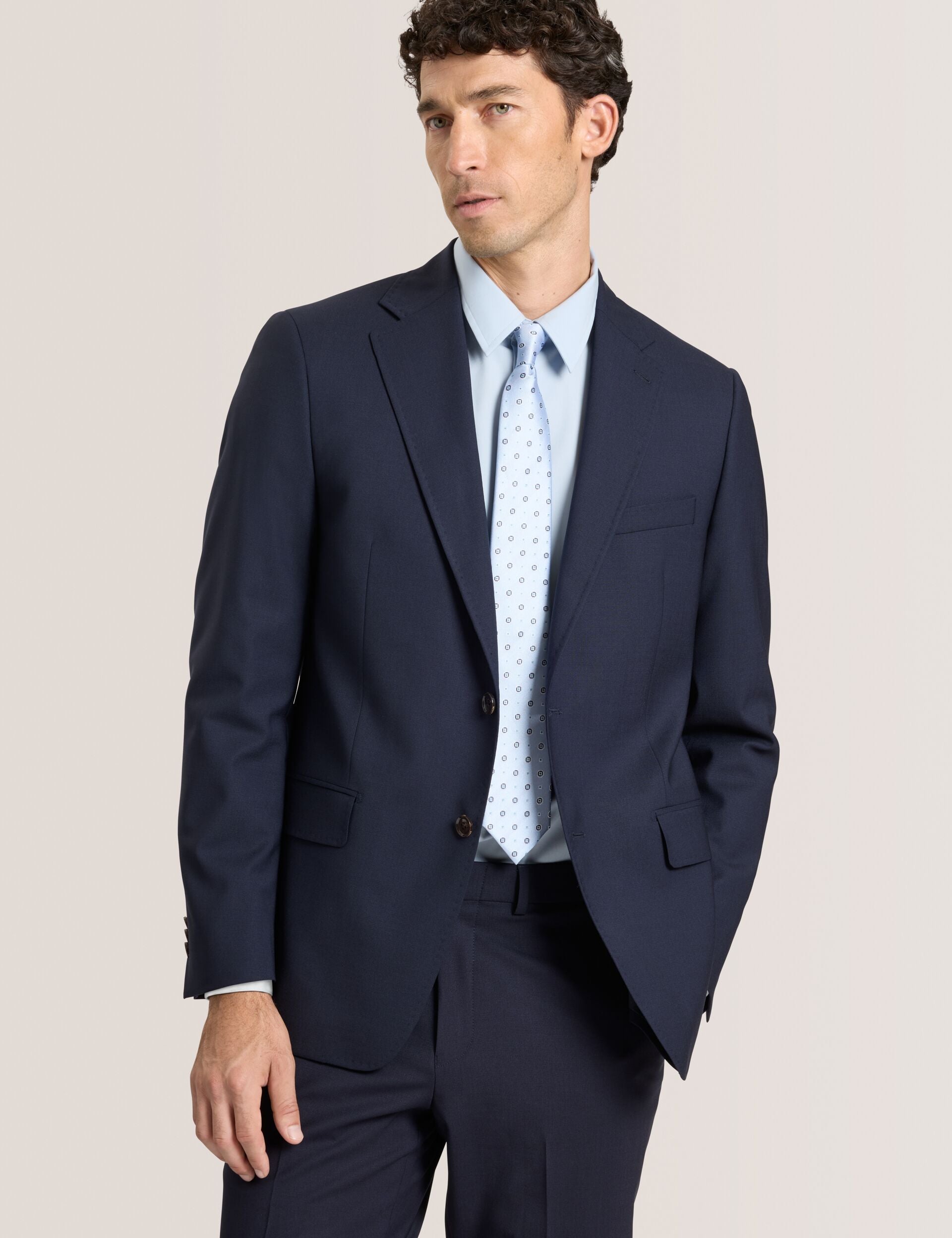 Ted Baker WRIGHT-BENGALINE - Bengaline Suit Jacket NAVY