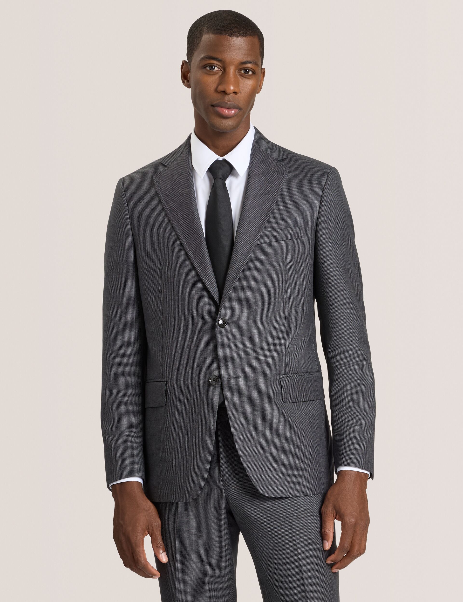 Ted Baker WRIGHT-BIRDSEYE - Birdseye Suit Jacket GREY