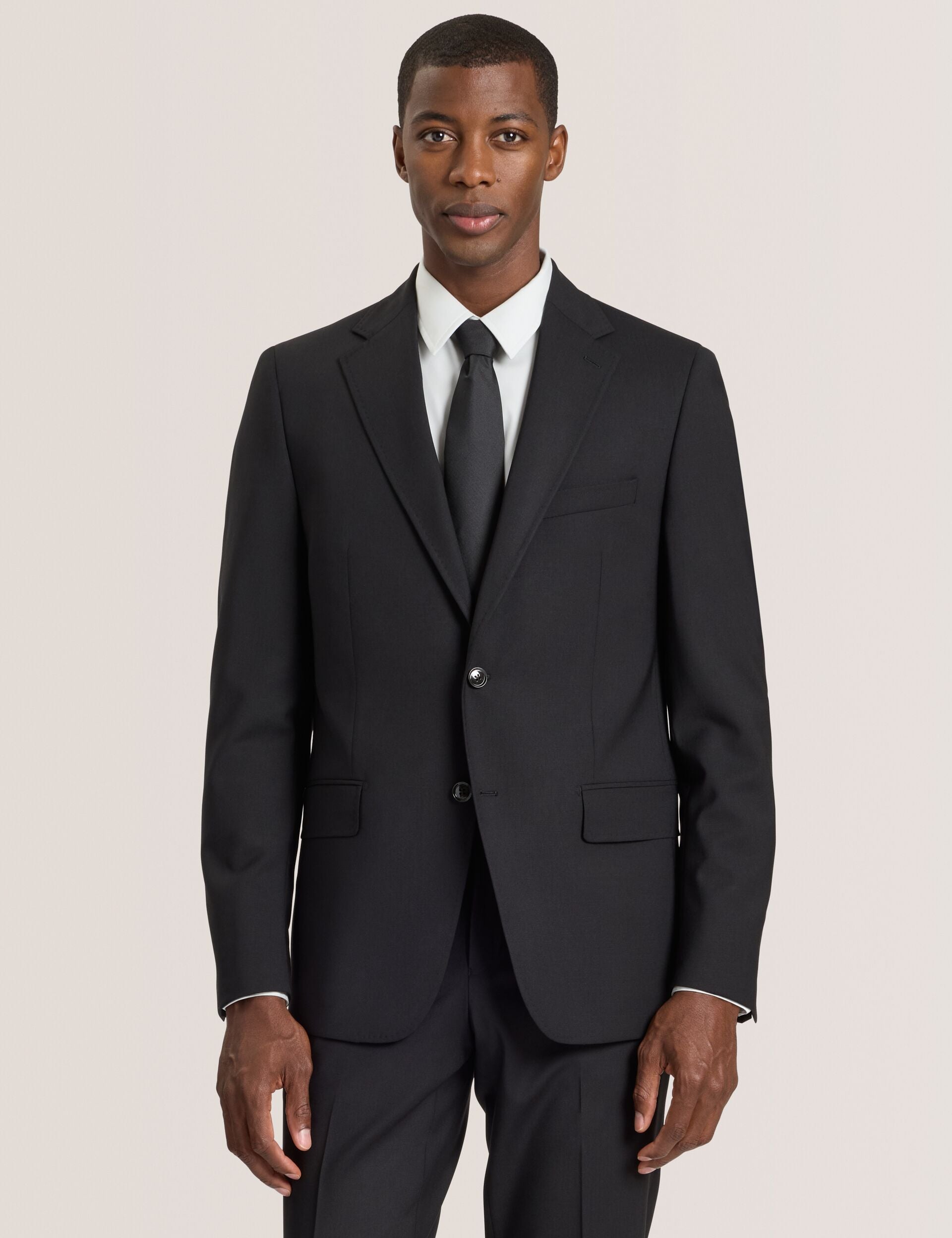 Ted Baker WRIGHT-BENGALINE - Bengaline Suit Jacket BLACK