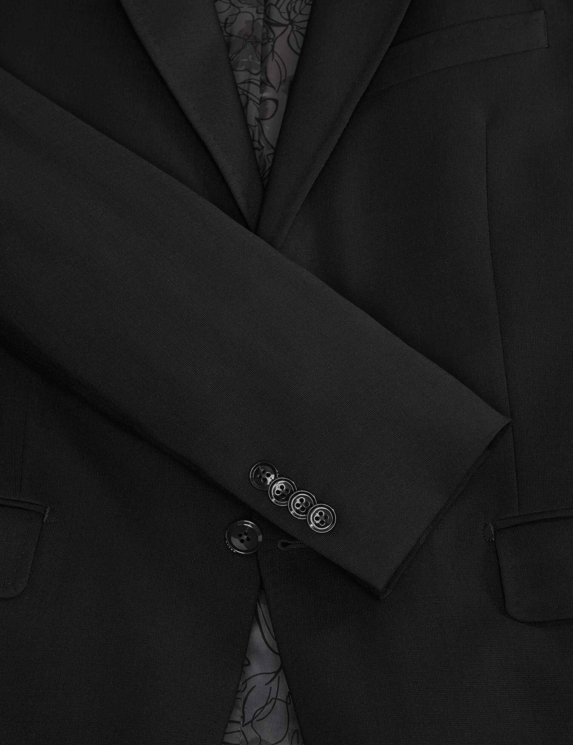Ted Baker WRIGHT-BENGALINE - Bengaline Suit Jacket BLACK