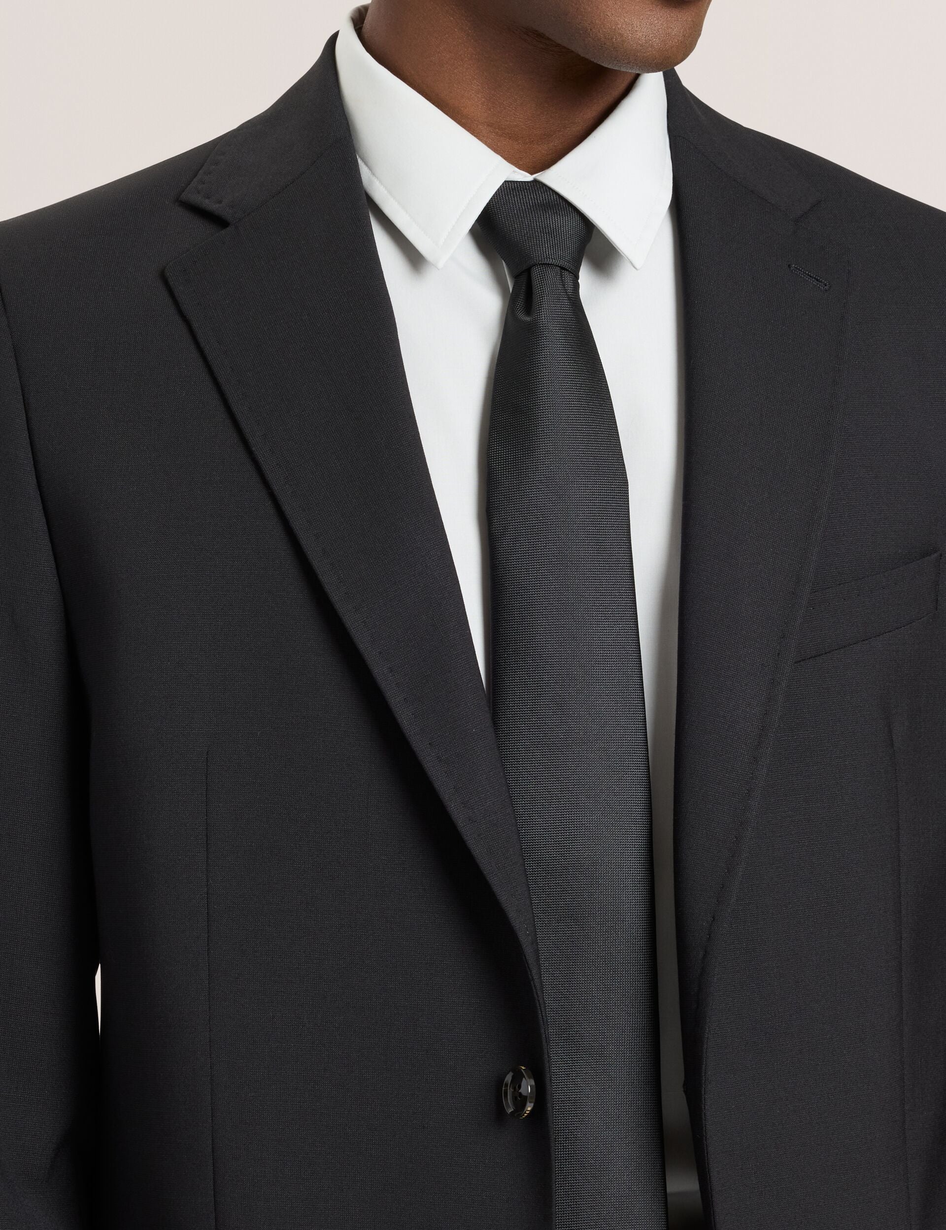 Ted Baker WRIGHT-BENGALINE - Bengaline Suit Jacket BLACK