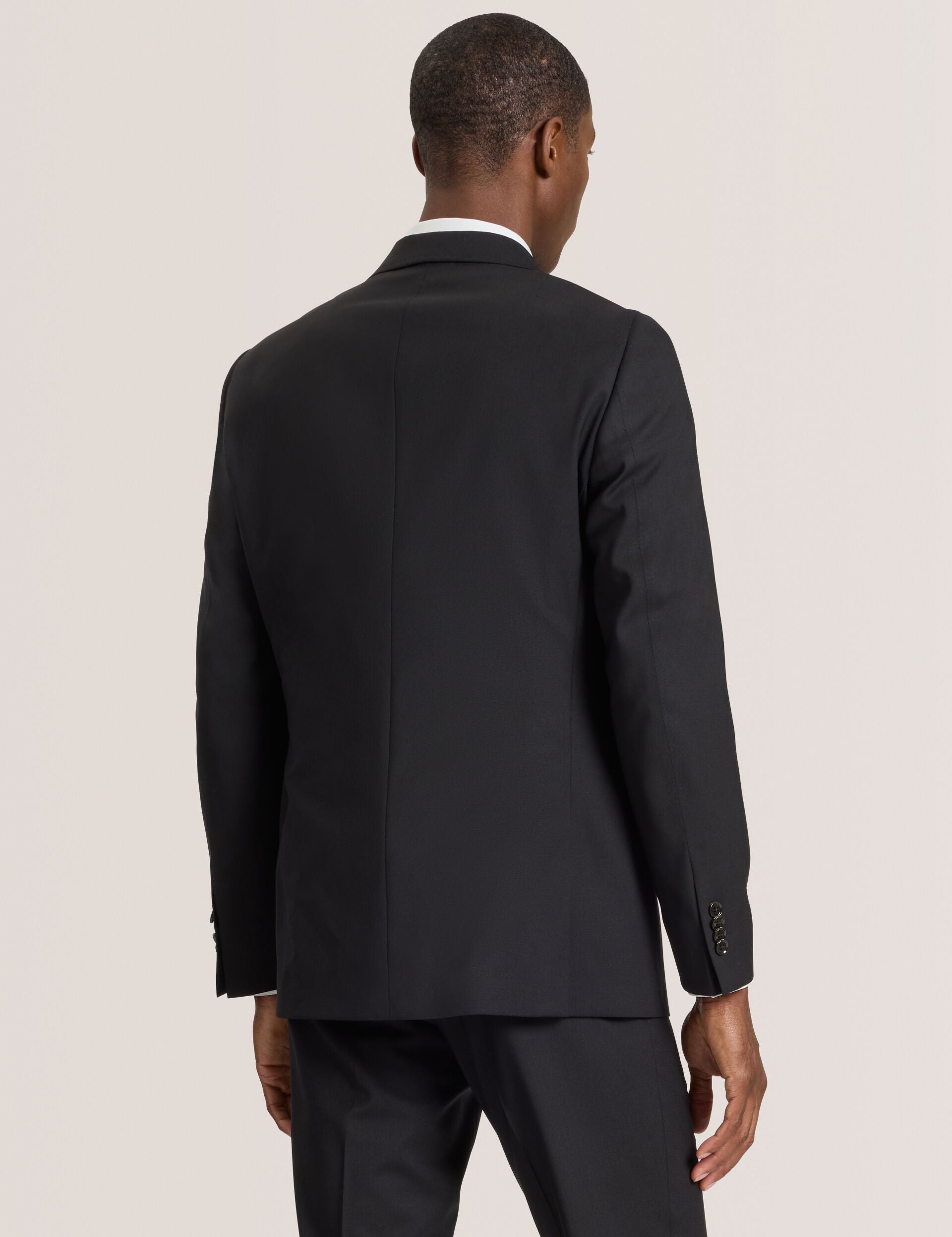 Ted Baker WRIGHT-BENGALINE - Bengaline Suit Jacket BLACK