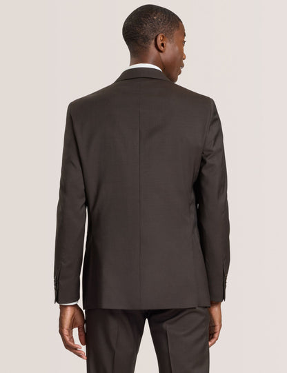 Ted Baker WRIGHT-TWILL - Twill Suit Jacket BROWN