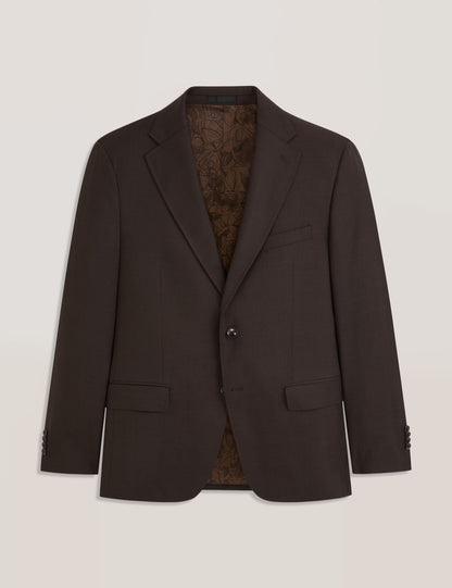 Ted Baker WRIGHT-TWILL - Twill Suit Jacket BROWN