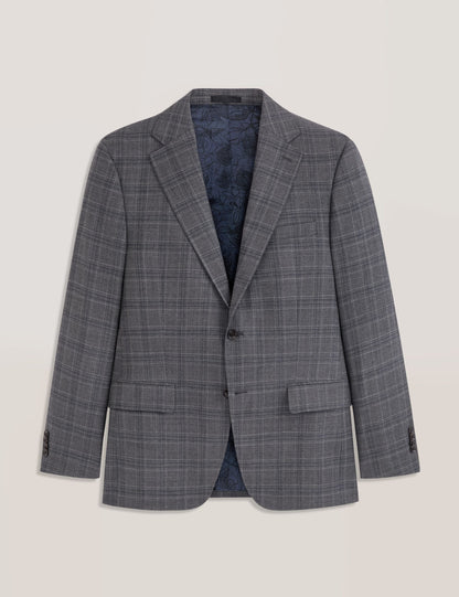 Ted Baker WRIGHT-PLAID - Plaid Suit Jacket GREY