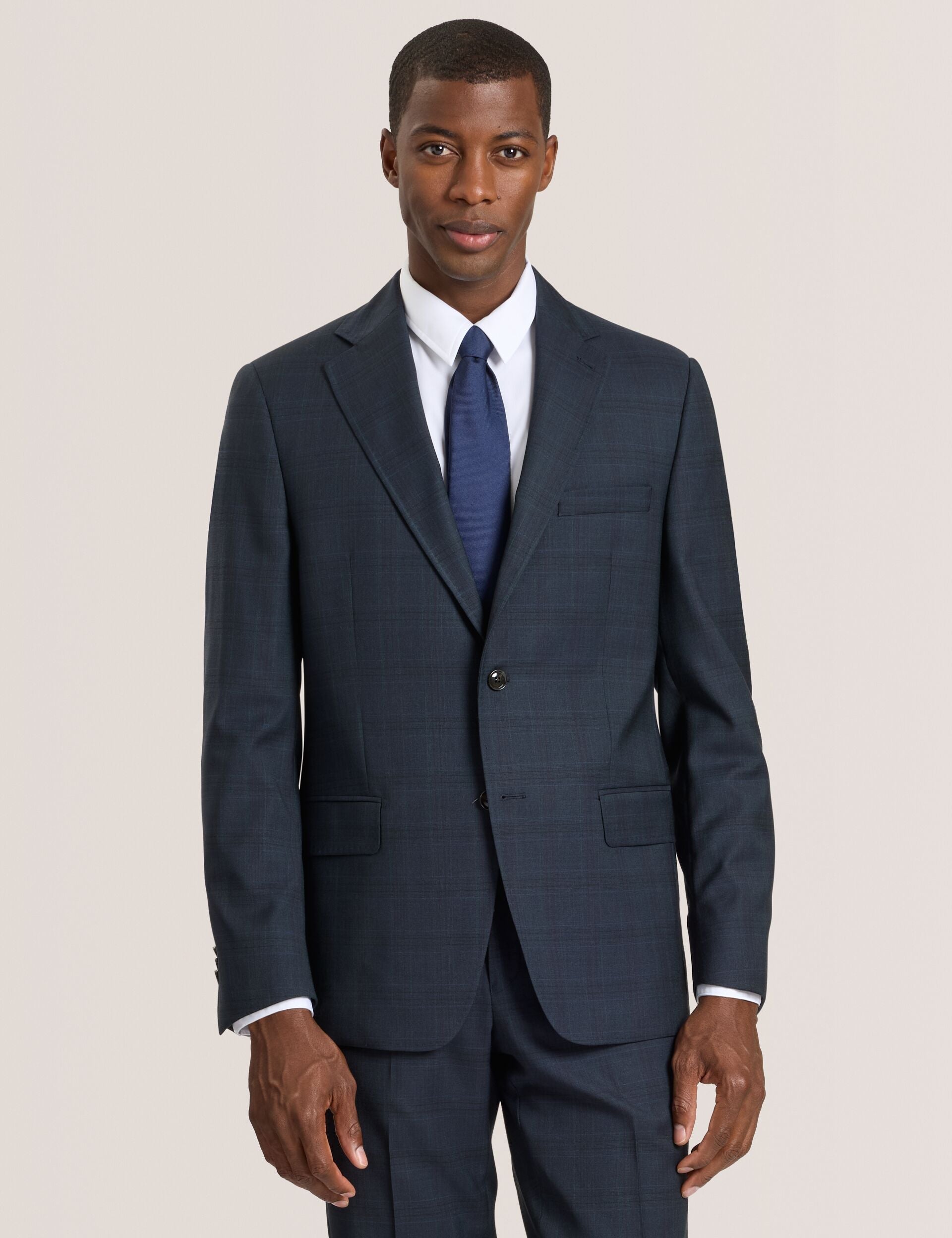 Ted Baker WRIGHT-PLAID - Plaid Suit Jacket DARK GREEN