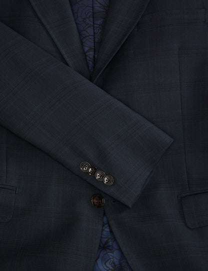 Ted Baker WRIGHT-PLAID - Plaid Suit Jacket DARK GREEN