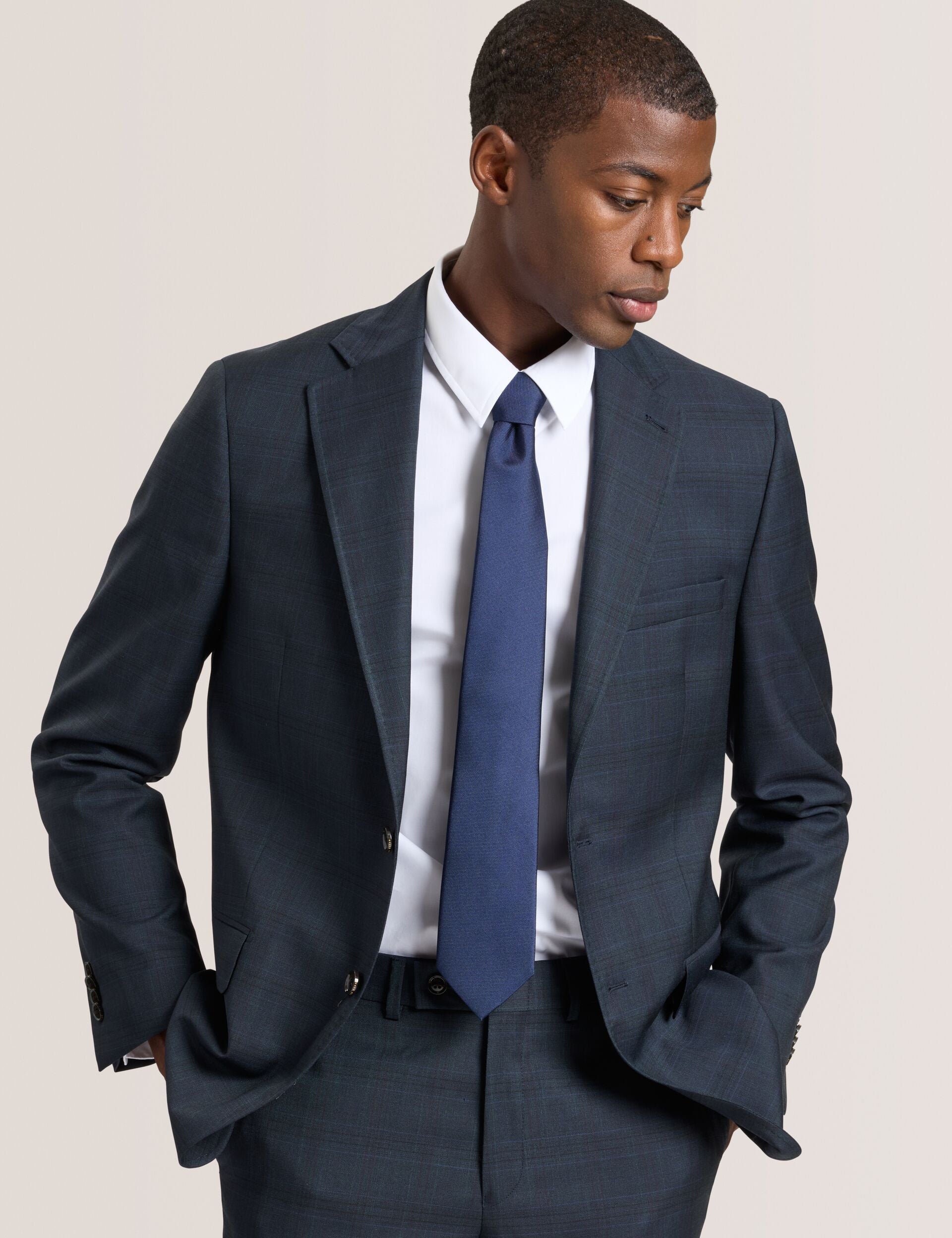 Ted Baker WRIGHT-PLAID - Plaid Suit Jacket DARK GREEN