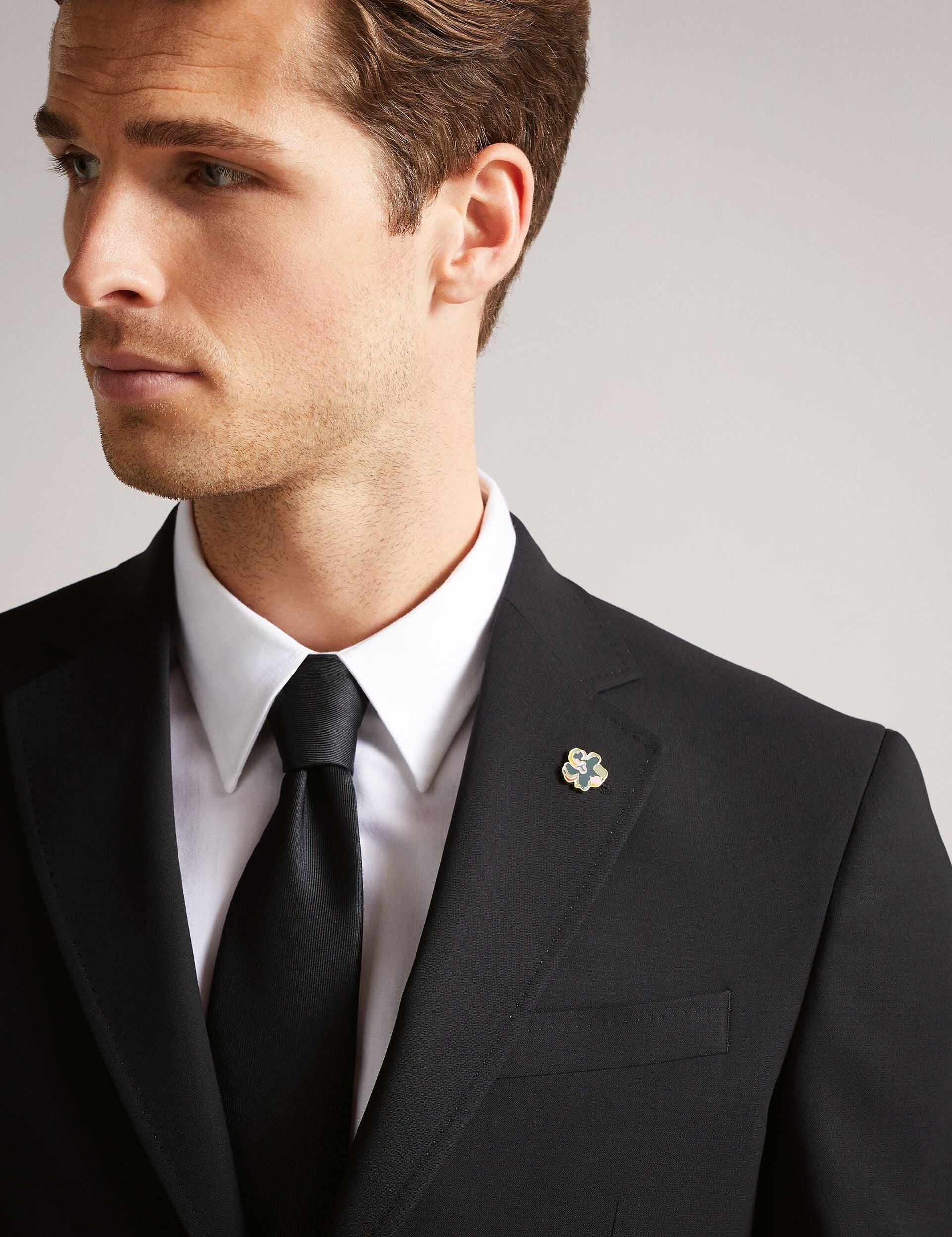 Ted Baker CLASSIC - Wool Suit Jacket BLACK
