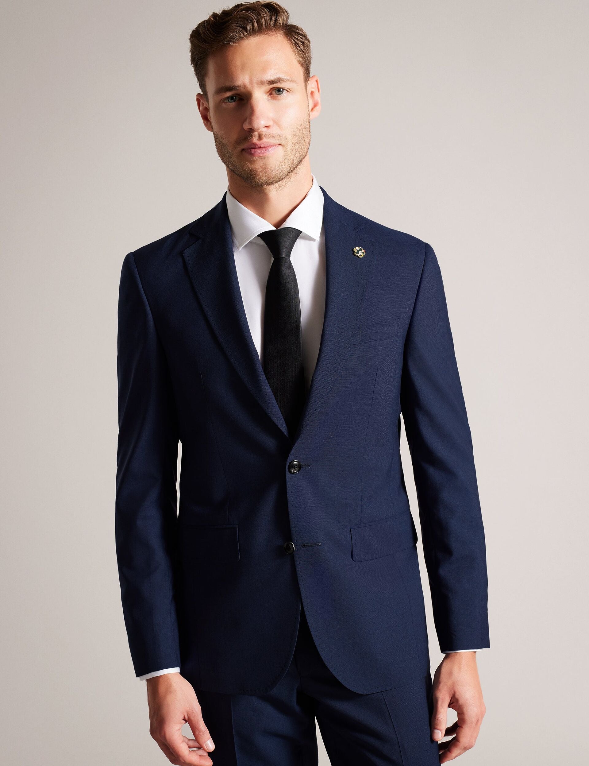 Ted Baker CLASSIC - Wool Suit Jacket MID BLUE