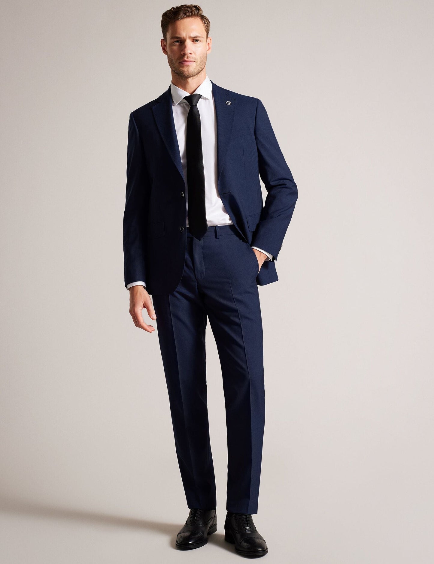 Ted Baker CLASSICS - Wool Suit Pant MID BLUE