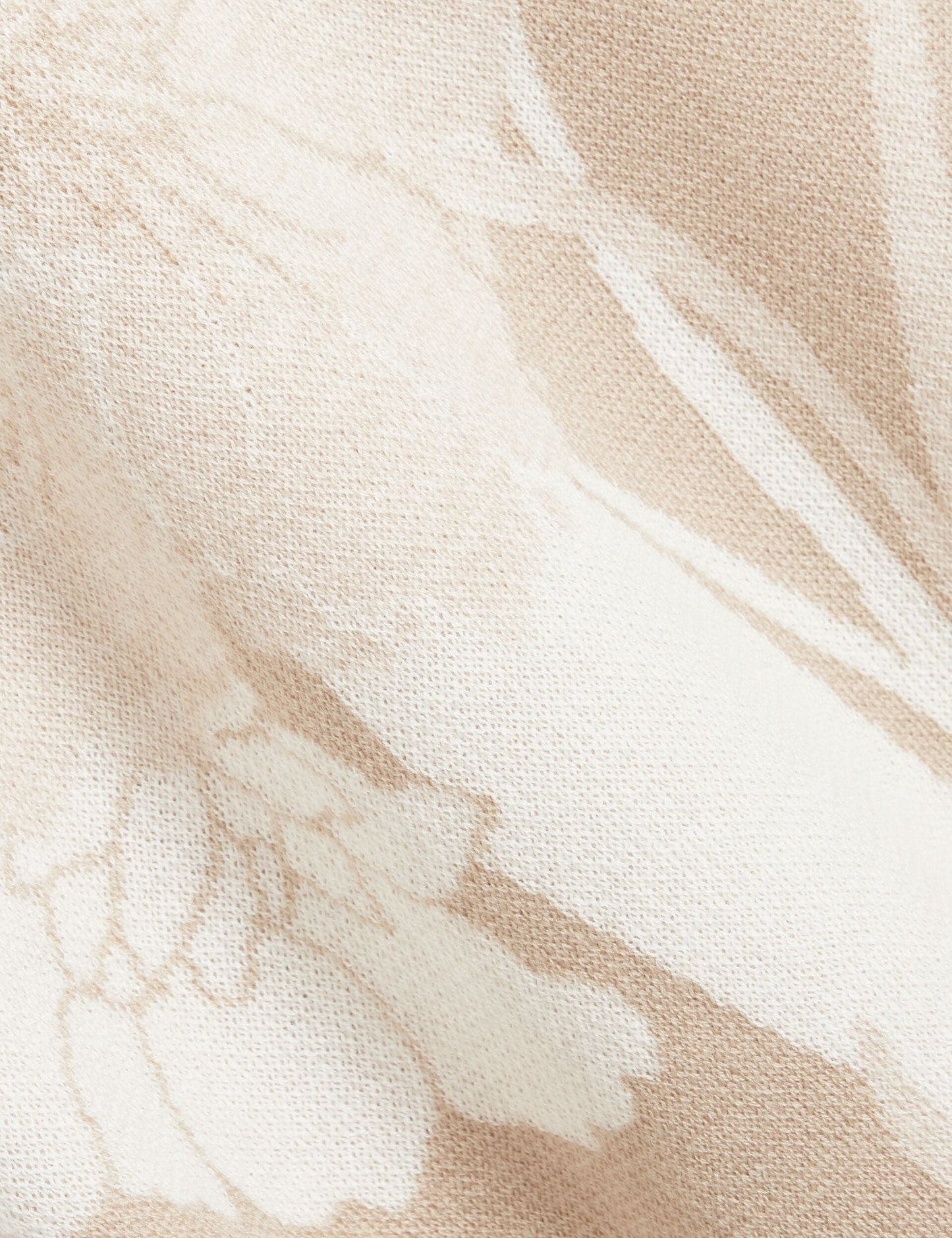 Ted Baker BARYN Jacquard Botanical Wool Blend T-Shirt TAUPE