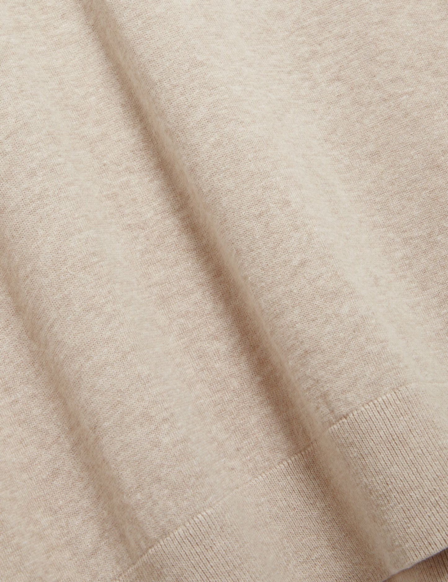 Ted Baker CURRAN Rolled Edge Linen Blend Knit T-Shirt TAUPE