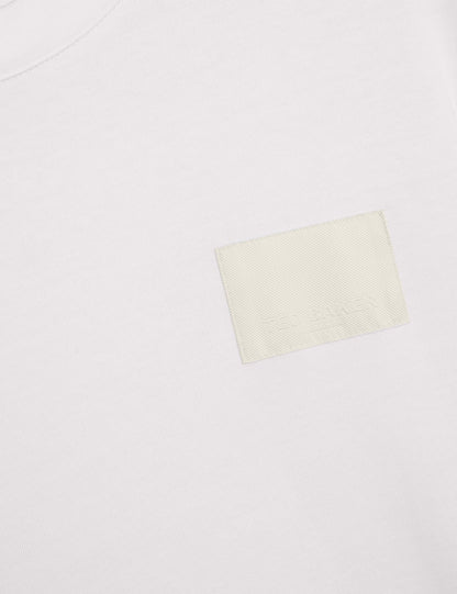Ted Baker LUCKA - TB Branded Heavy Weight T-Shirt WHITE