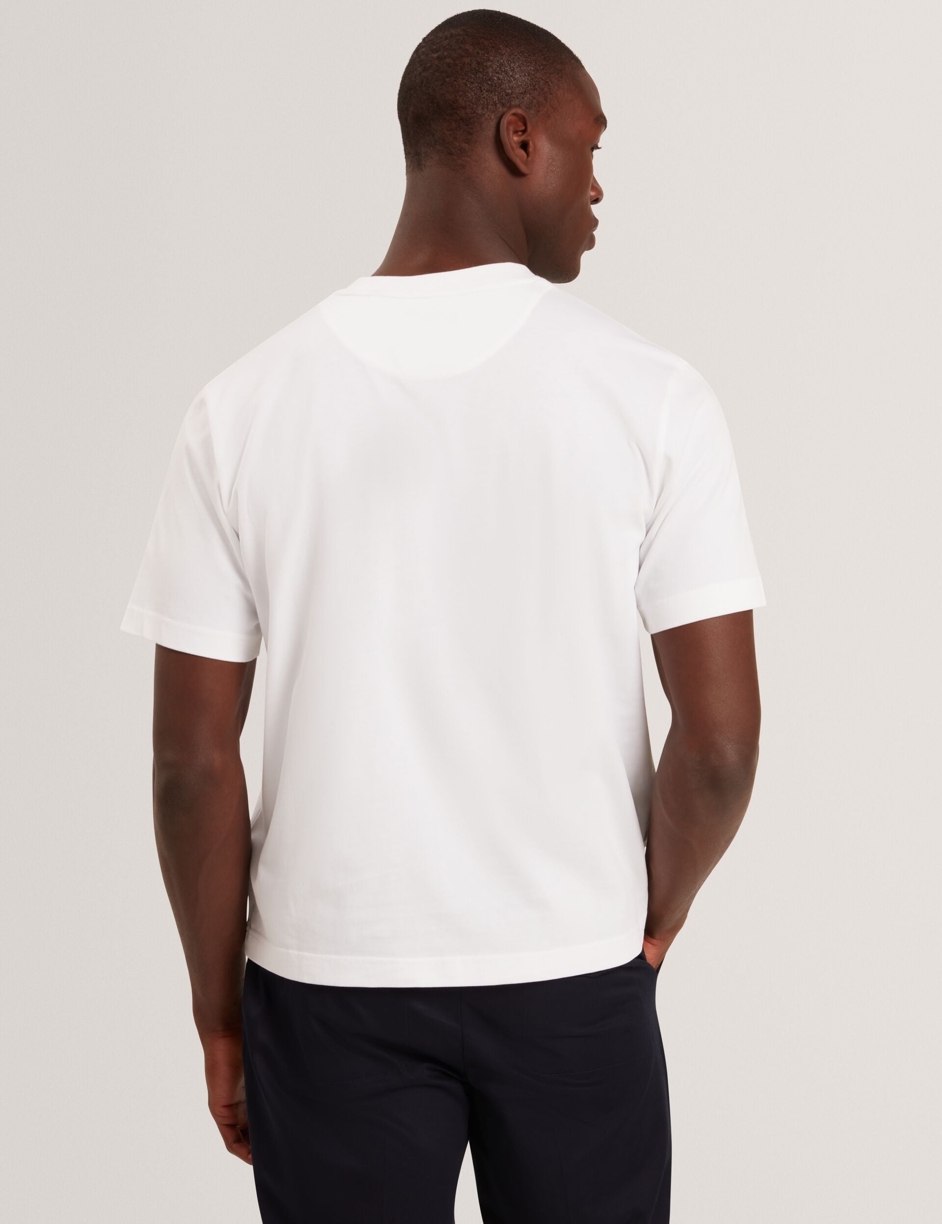 Ted Baker LUCKA - TB Branded Heavy Weight T-Shirt WHITE