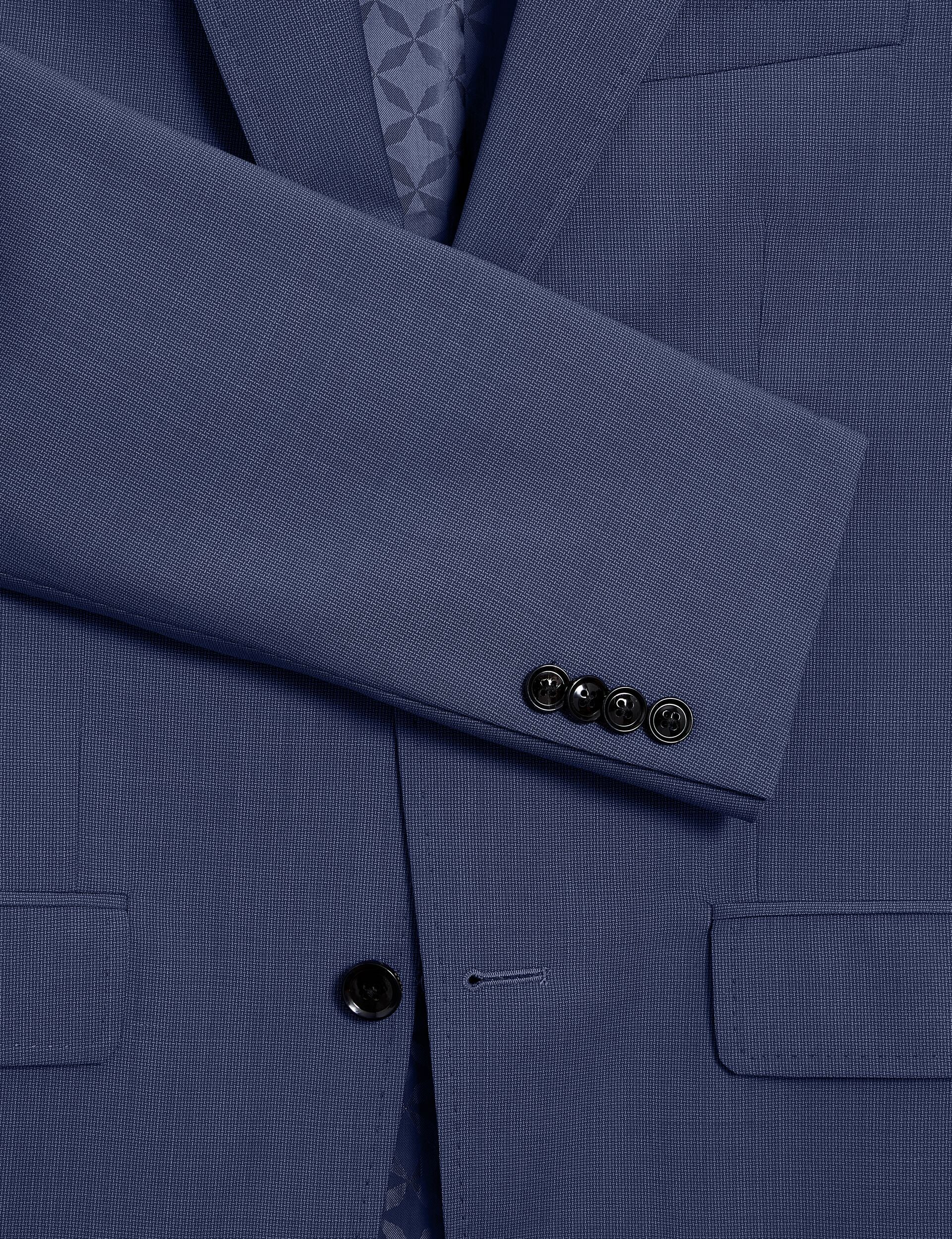 Ted Baker JAY - Textured Woven Wool Suit Jacket NAVY